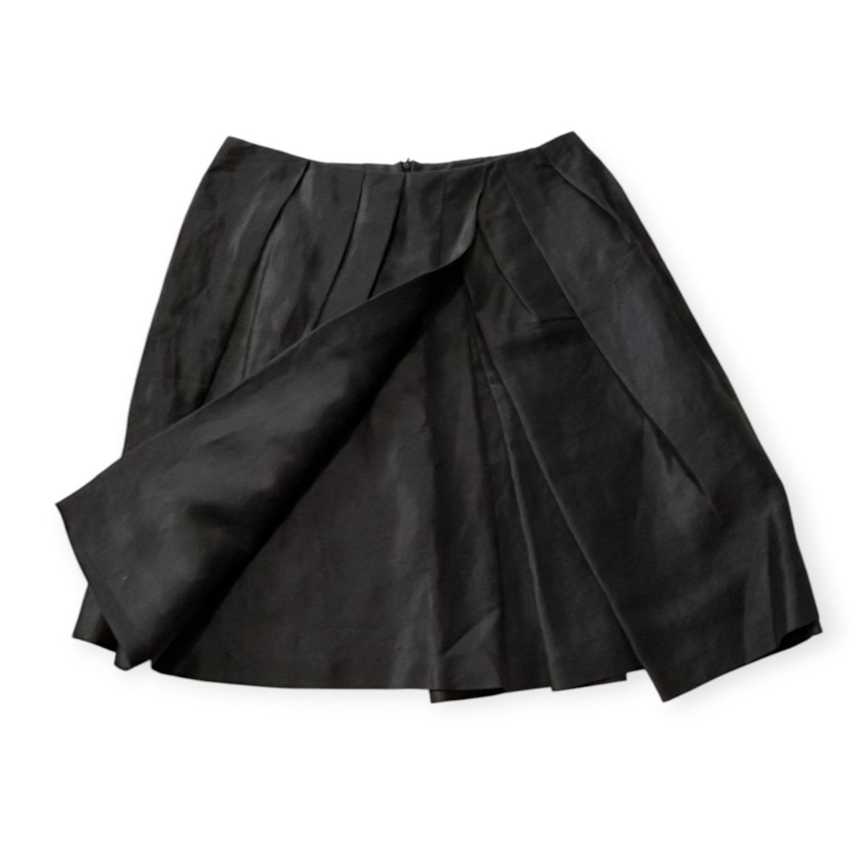 Dries Van Noten Dries Van Noten Black Faux Wrap A line Skirt, Size 40EU Size 28" / US 6 / IT 42 - 6 Thumbnail