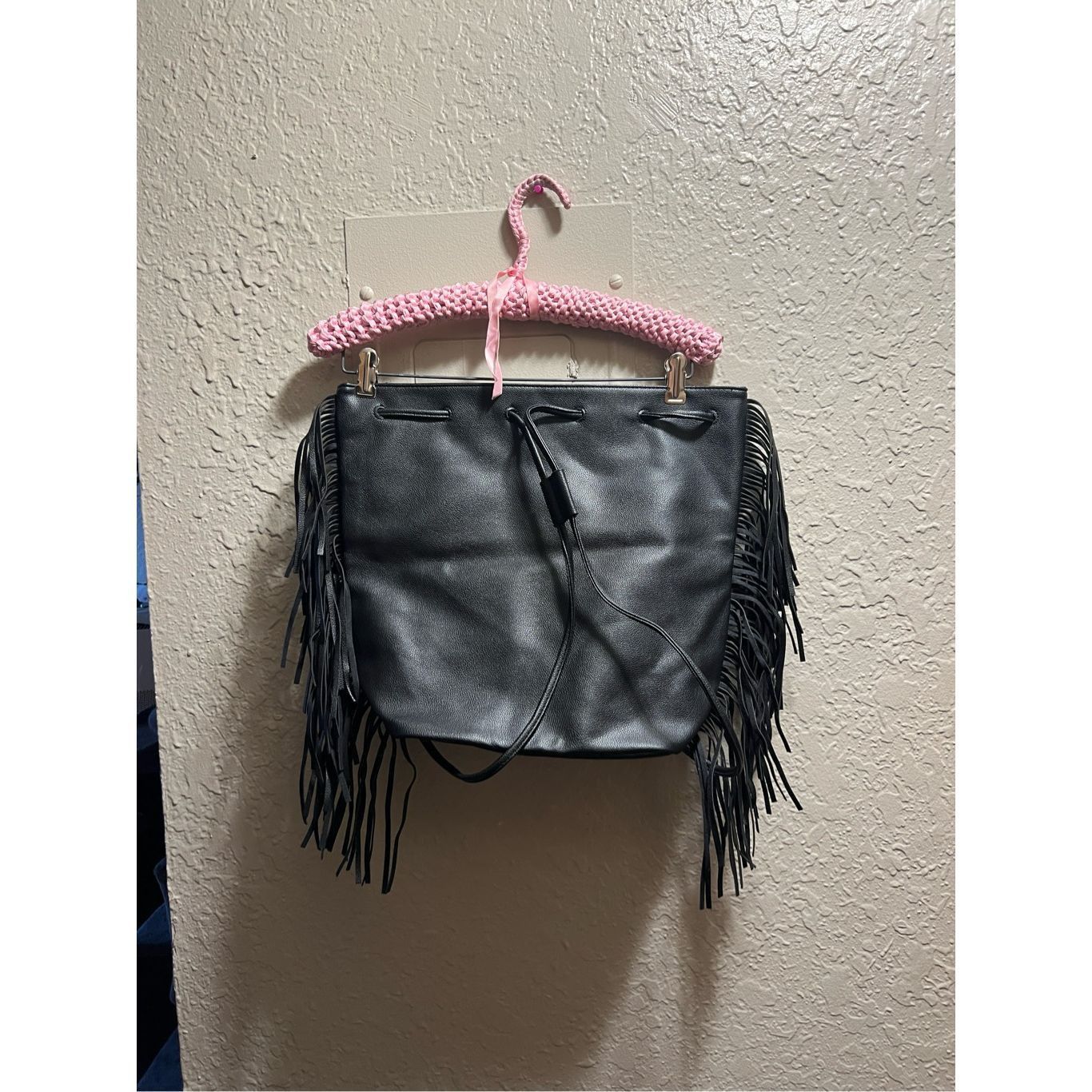 Victoria's Secret Victoria’s Secret Black Fringe Backpack Size ONE SIZE - 5 Thumbnail