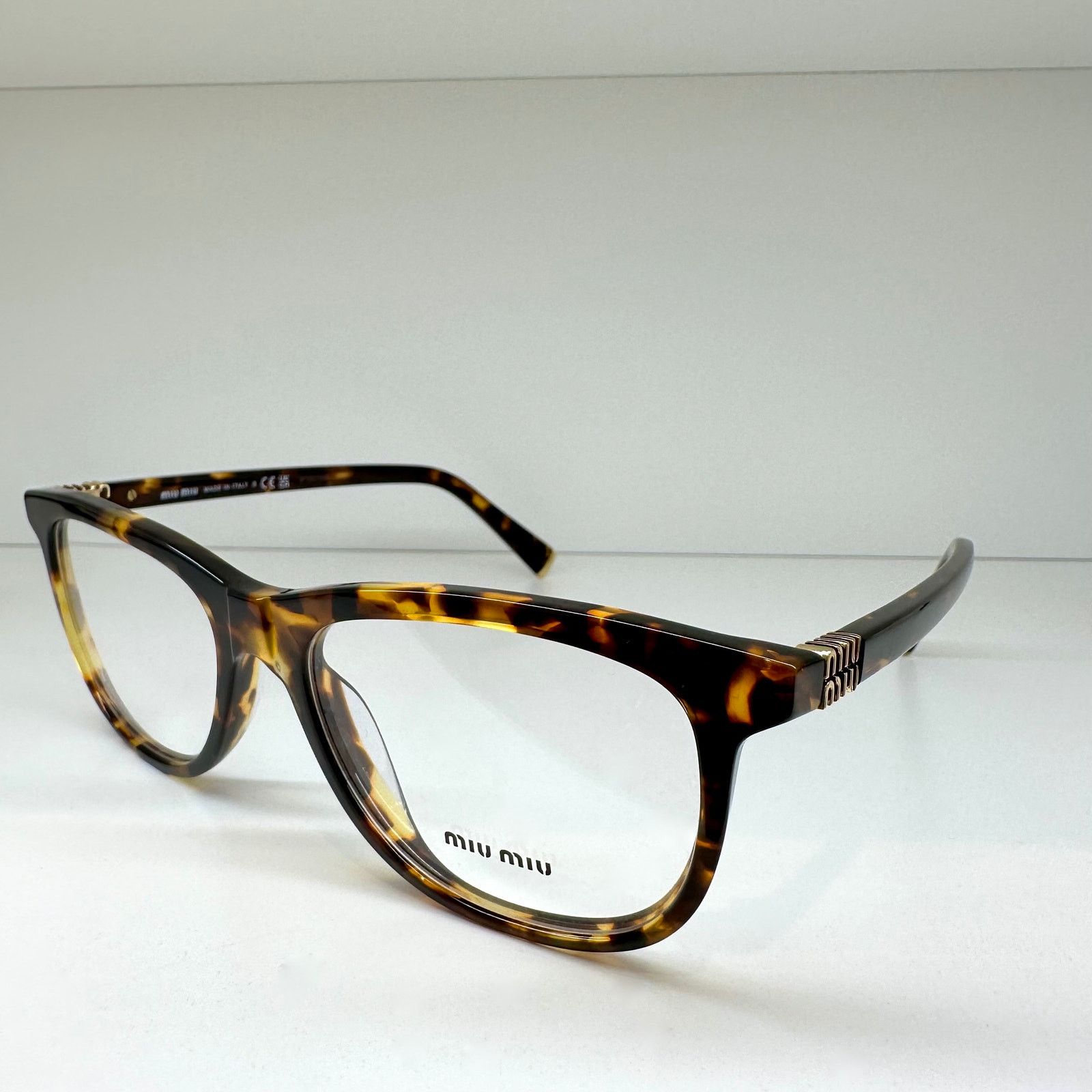 Miu Miu MIU MIU Womens Eyeglasses Brown Panto Square Honey Havana Size ONE SIZE - 3 Thumbnail