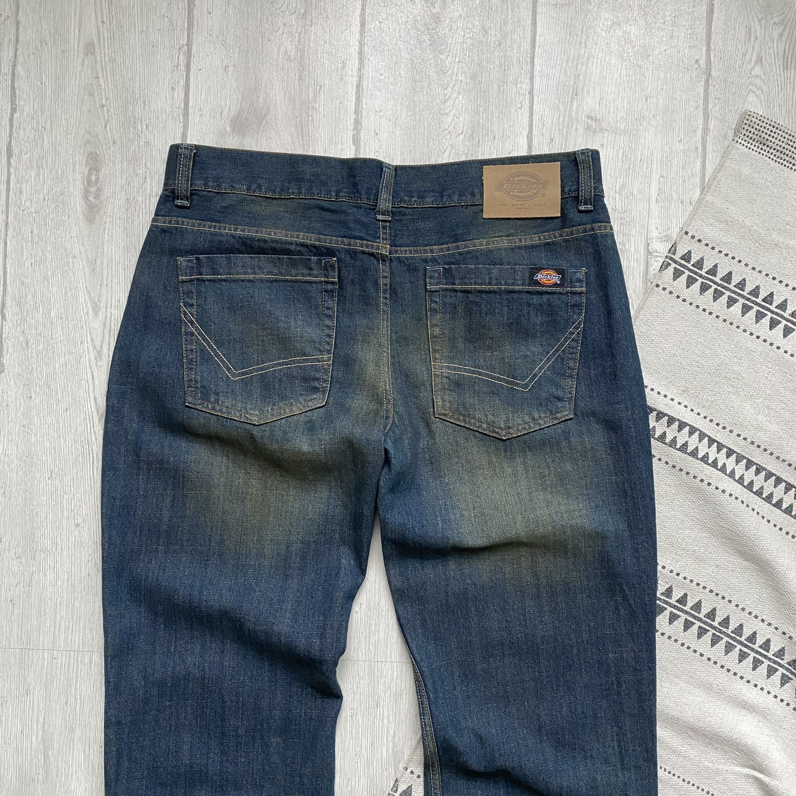 Dickies Vintage 2000s Diskies denim pants Skater baggy jeans Size US 36 / EU 52 - 1 Thumbnail