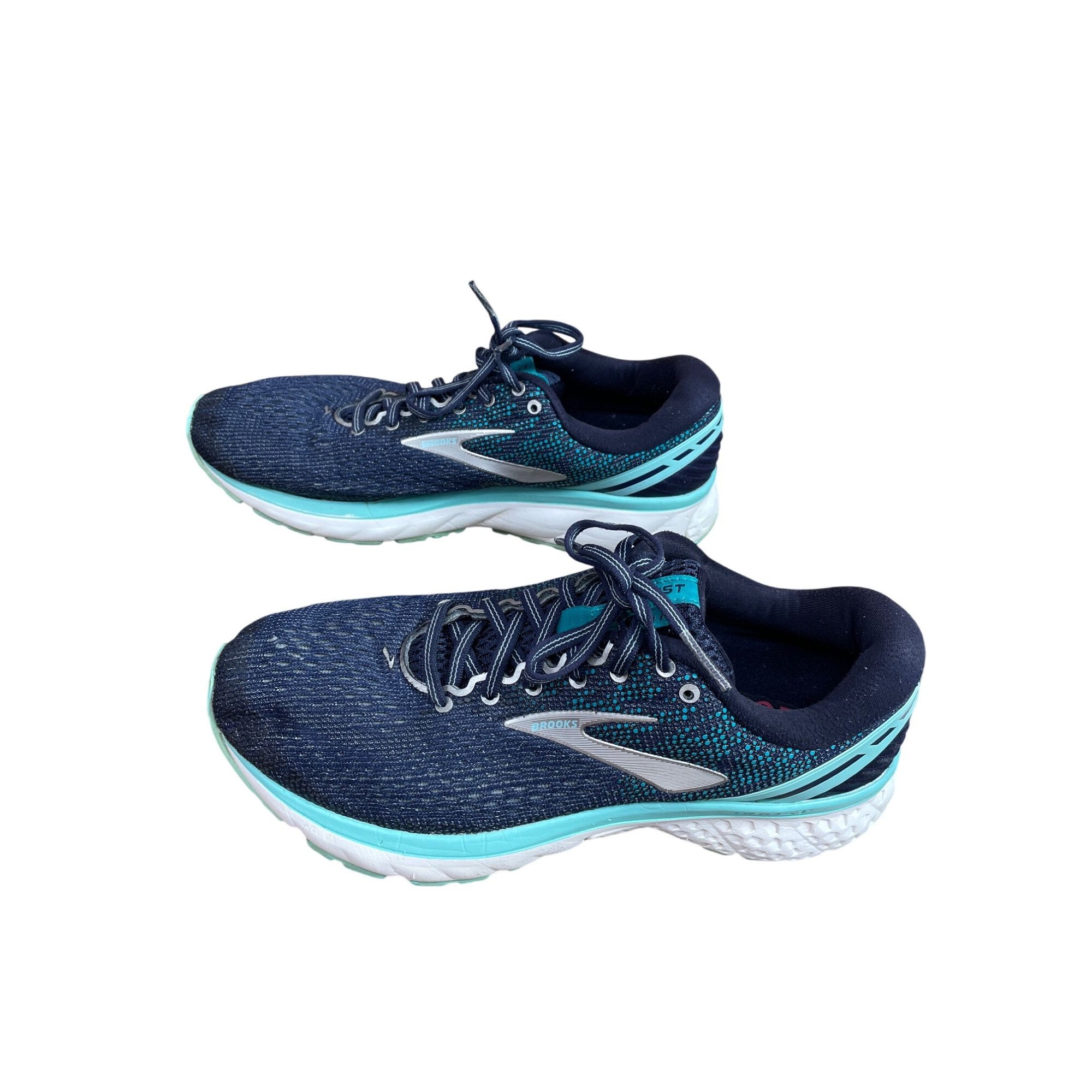 Brooks Brooks Ghost 11 Womens blue green Running Shoes Size 10D SKU Size US 10 / IT 40 - 3 Thumbnail
