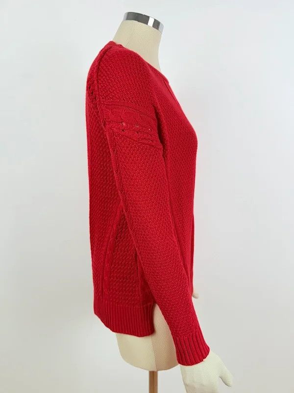 Tommy Hilfiger Maglione Tommy Hilfiger Rosso Donna S Size S / US 4 / IT 40 - 3 Thumbnail