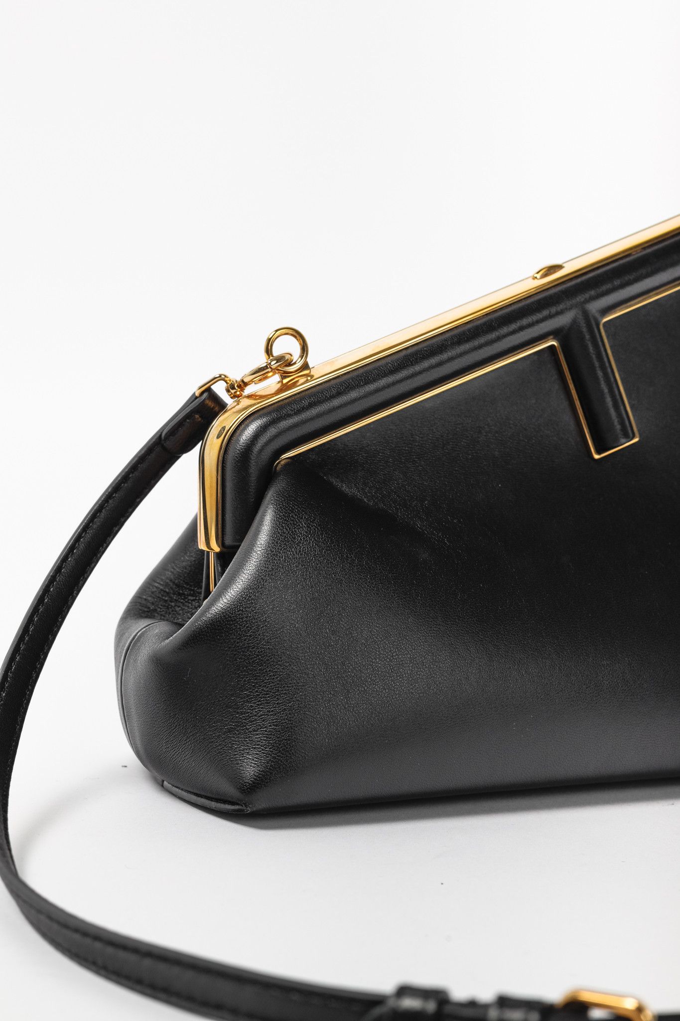 Fendi Fendi First Small Black Nappa Leather Bag Size ONE SIZE - 7 Thumbnail