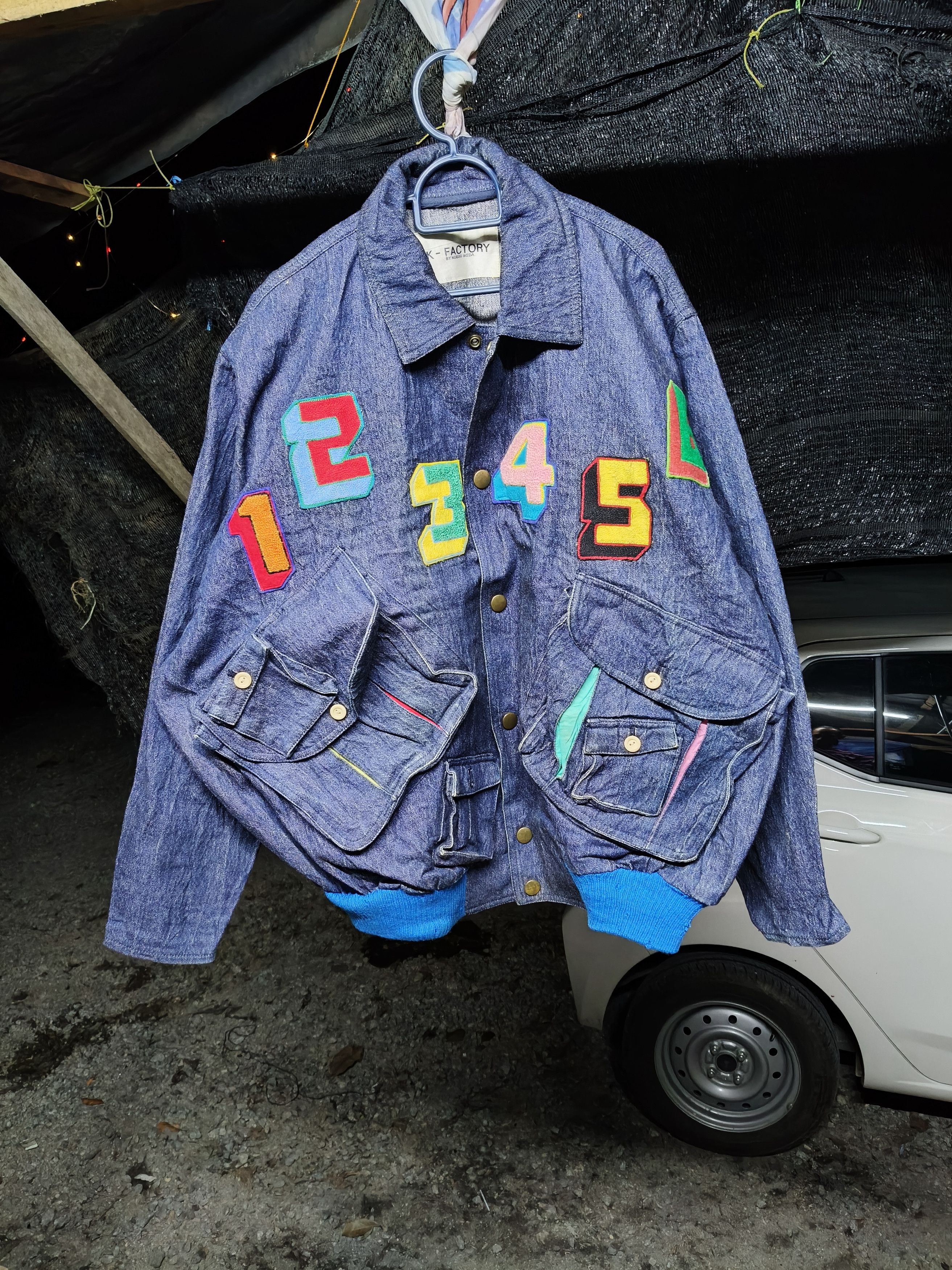 K-Factory Denim Jacket Number Style