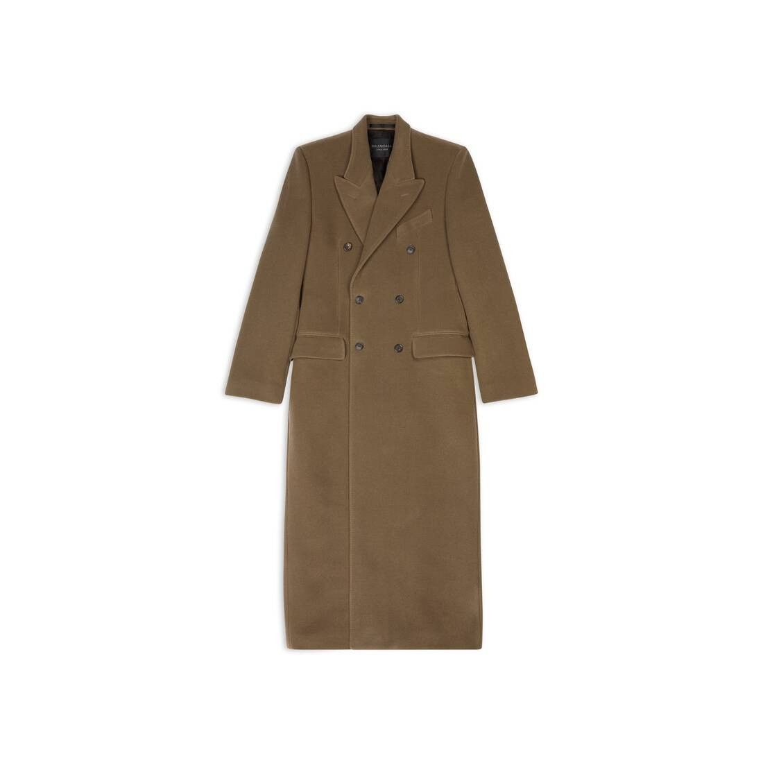 Balenciaga o1tr1nto0825 Hourglass Coat in Dark Beige Size US L / EU 52-54 / 3 - 1 Thumbnail