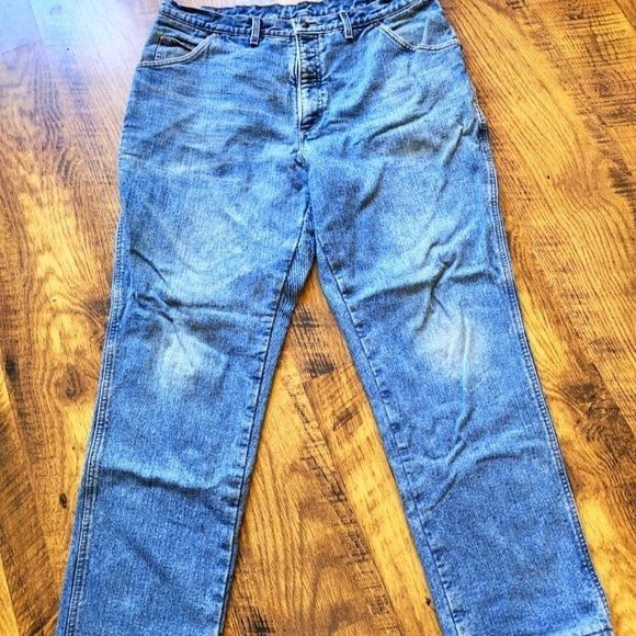 Vintage Lands' End Flannel Lined Sz 36 x 30 Warm Winter Pocketed Jea Size US 36 / EU 52 - 1 Thumbnail