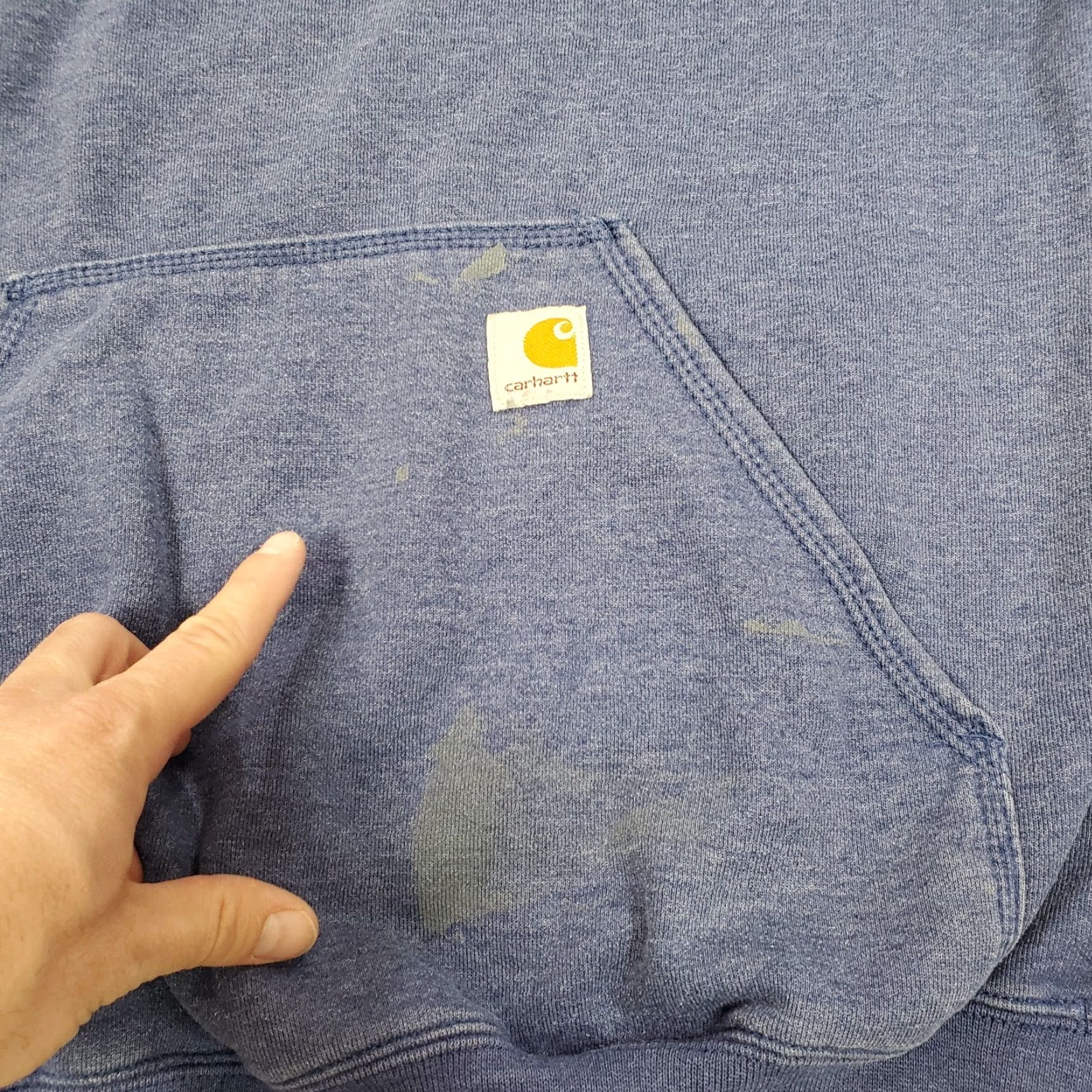 Carhartt Carhartt Hoodie Mens Small Blue Sweatshirt Pullover Logo Knit Pocket Size US S / EU 44-46 / 1 - 3 Thumbnail