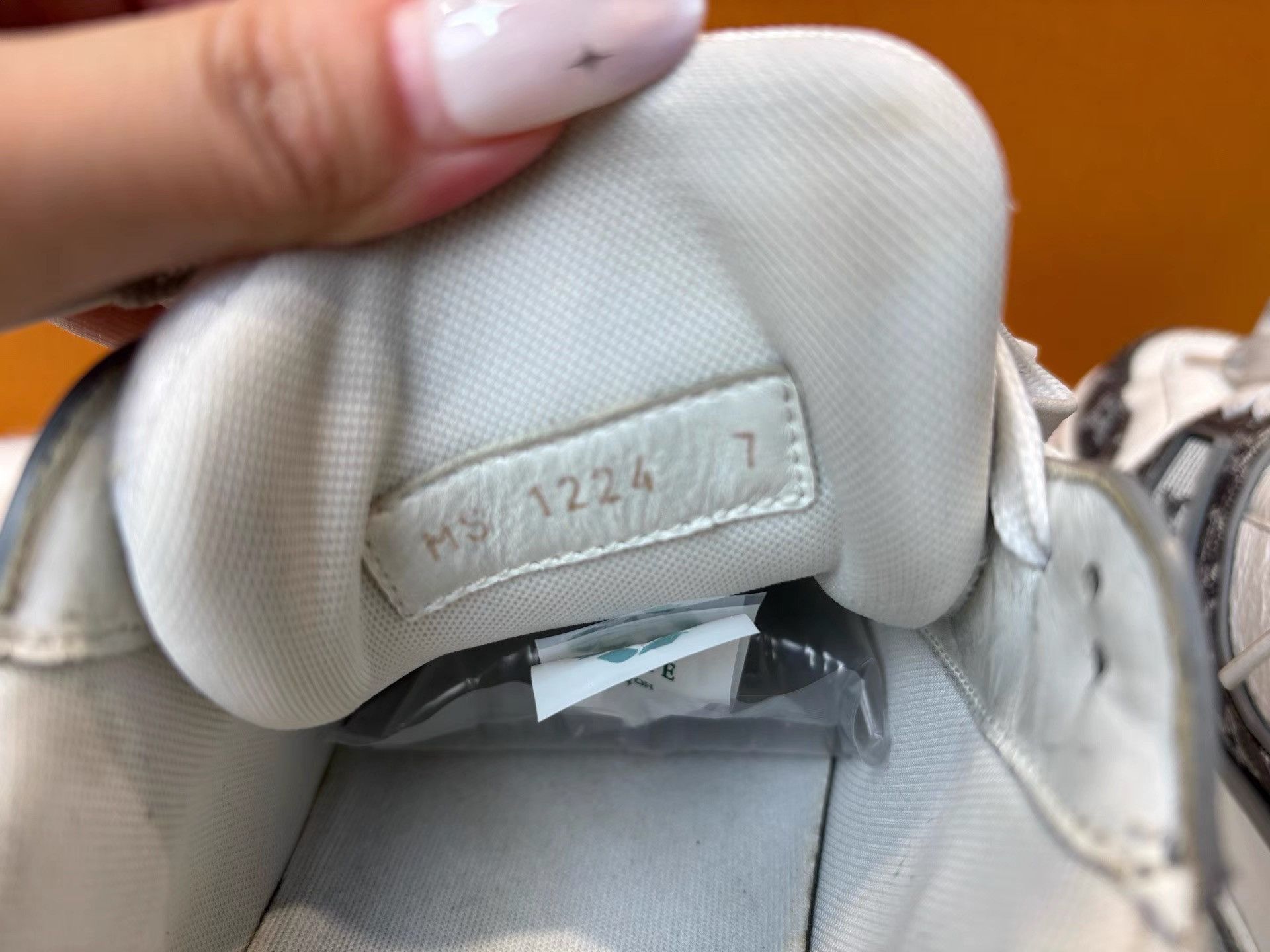 Louis Vuitton Louis Vuitton Grey & White Denim Trainer Sneakers K36 Size US 7 / EU 40 - 5 Thumbnail