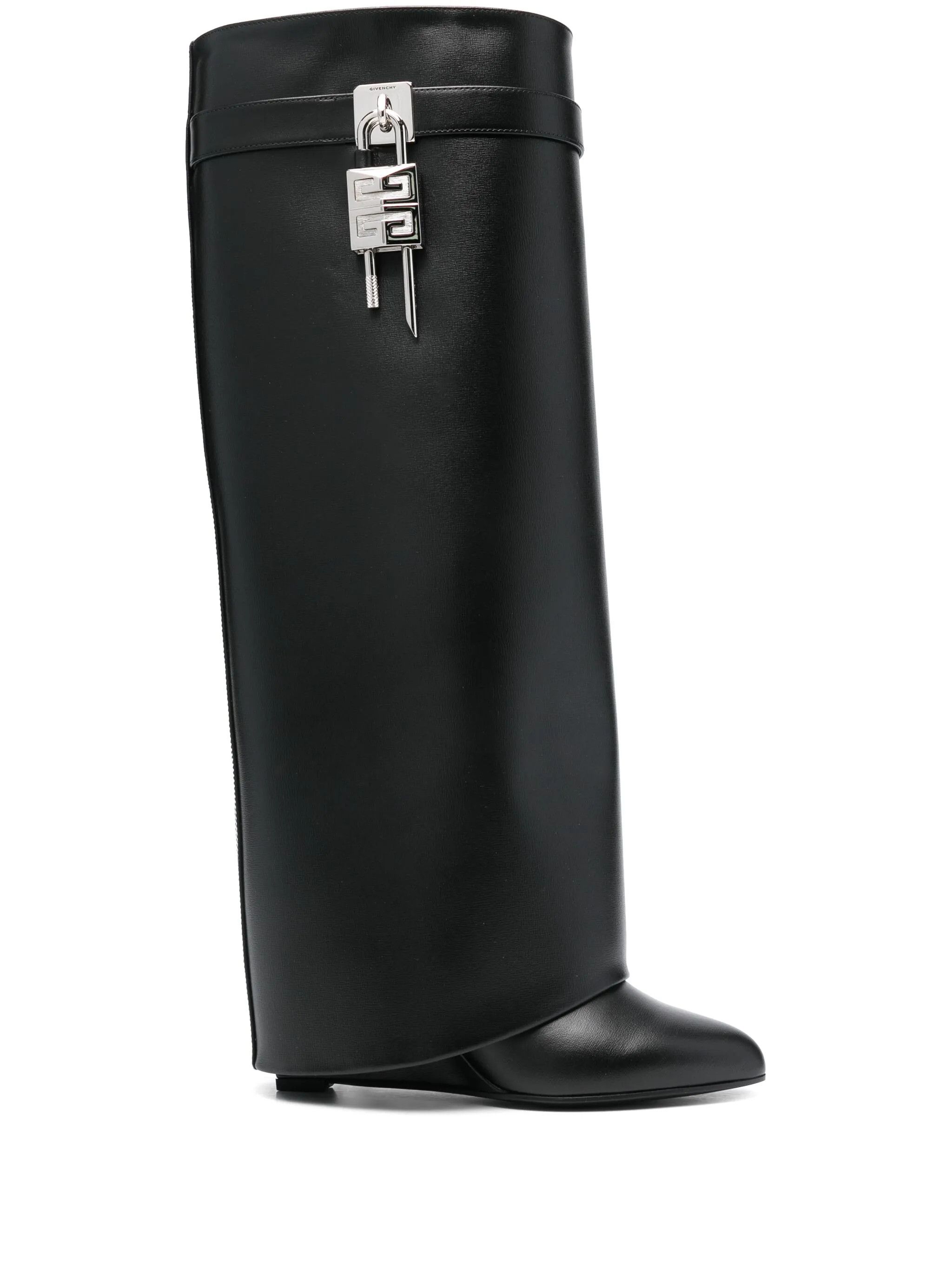 Givenchy Givenchy Shark Lock Pant Knee High Heel Wedge Tall Boots 42 Size US 12 / IT 42 - 1 Thumbnail