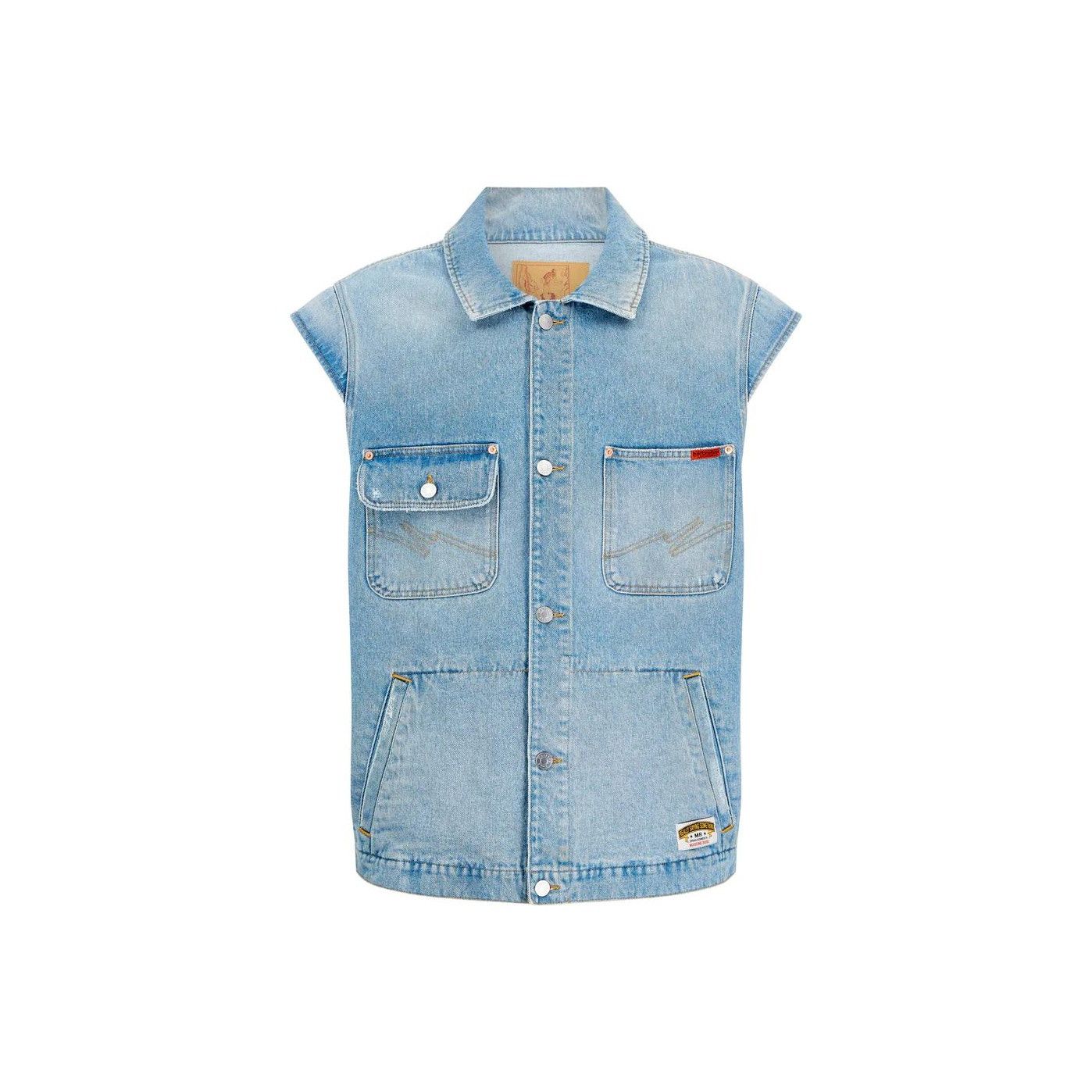 Martine Rose Martine Rose Washed Denim Vest Size L Size US L / EU 52-54 / 3 - 1 Thumbnail