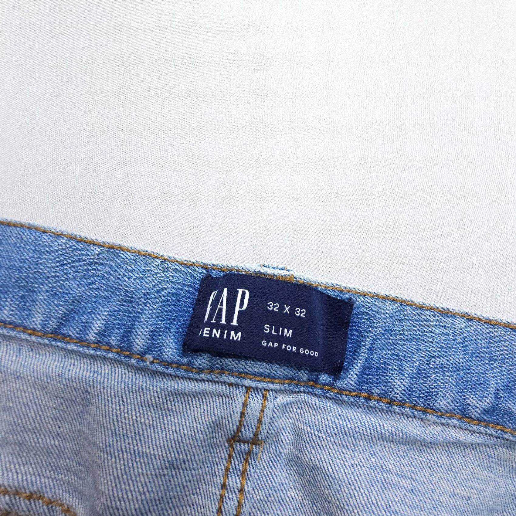 Gap Gap Jeans Mens 32 x 30 Distressed Blue Slim Stretch Denim 5-Pocket Straight Regular Size US 32 / EU 48 - 6 Thumbnail