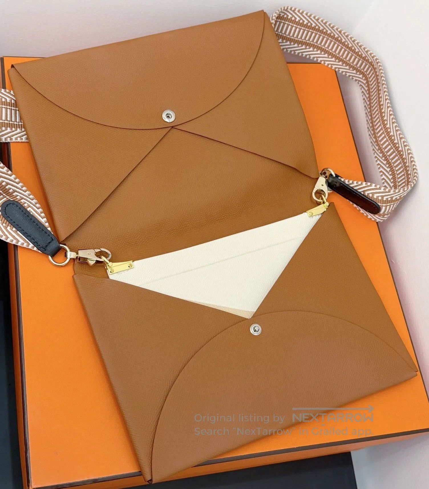 Hermes Hermes Calvi Large Envelope Clutch. Size ONE SIZE - 4 Thumbnail