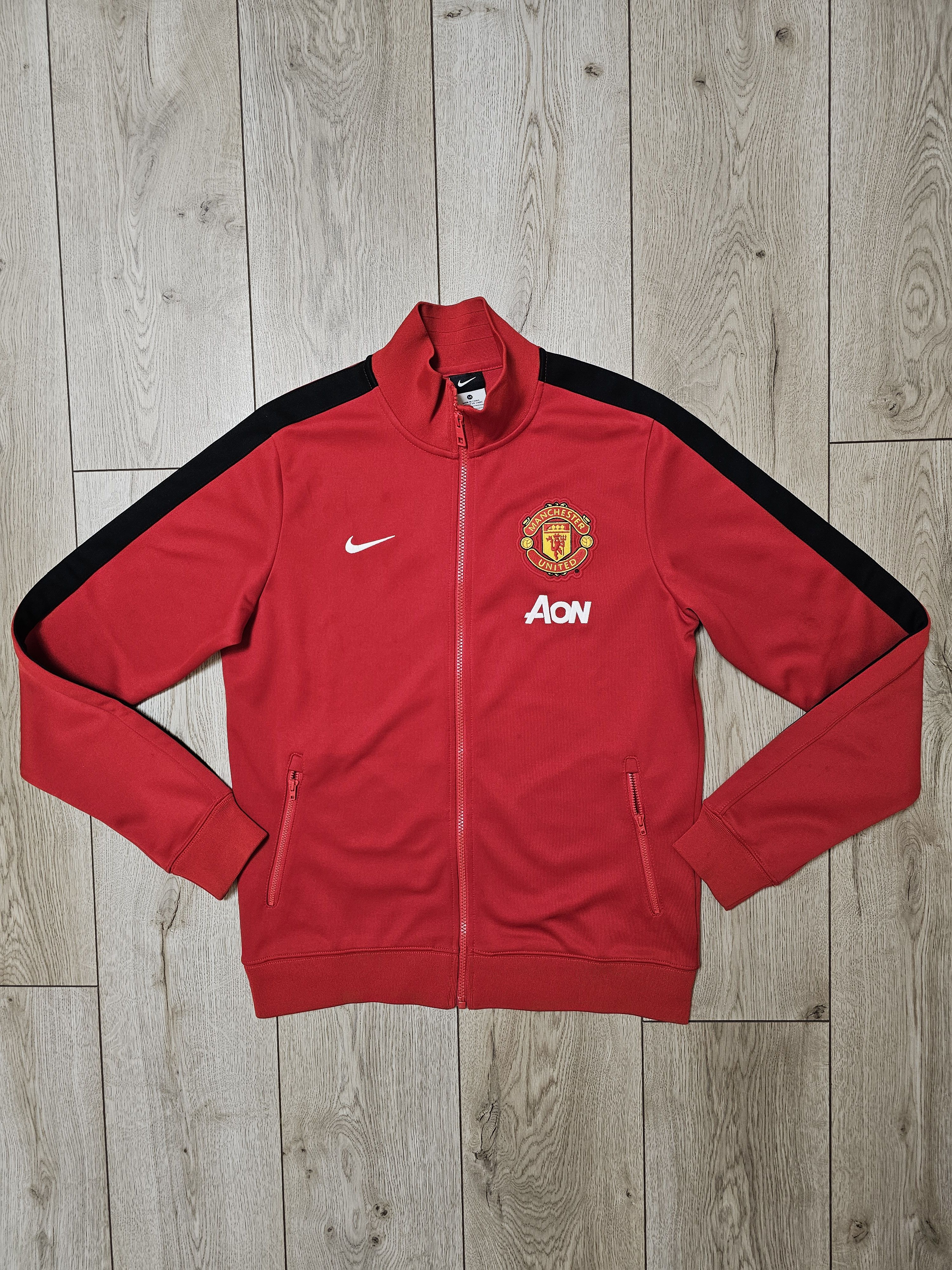 Nike × Vintage MANCHESTER UNITED 2012 JACKET FOOTBALL JACKET SOCCER ZIP Size US M / EU 48-50 / 2 - 1 Thumbnail