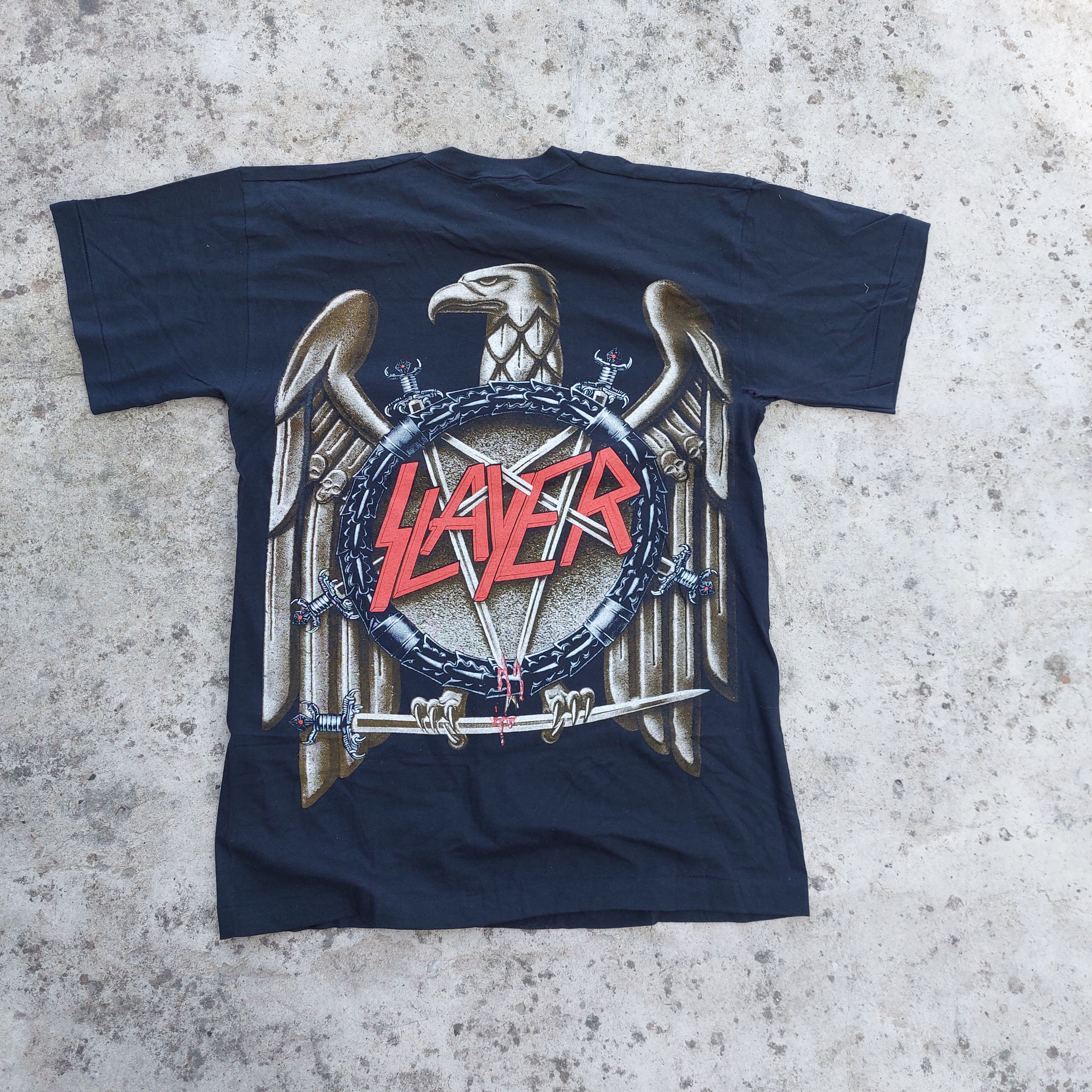 Band Tees × Slayer × Vintage slayer band vintage tshirt double print skull/eagle Size US XL / EU 56 / 4 - 6 Thumbnail