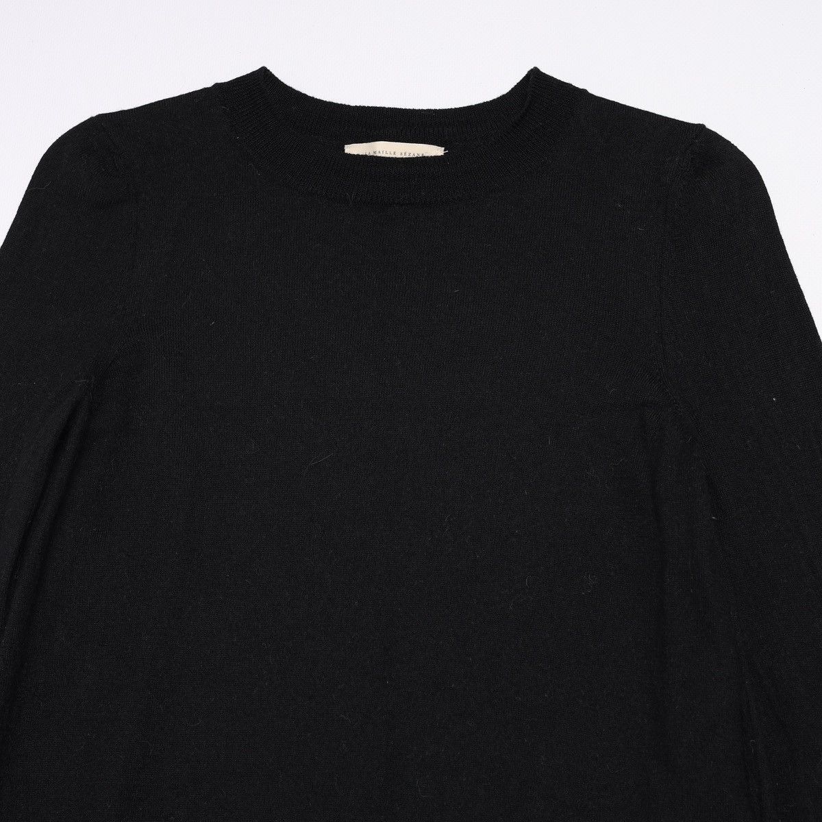 Sezane Sezane Wool Tunic Jumper Long Sweater Black Size S / US 4 / IT 40 - 6 Thumbnail