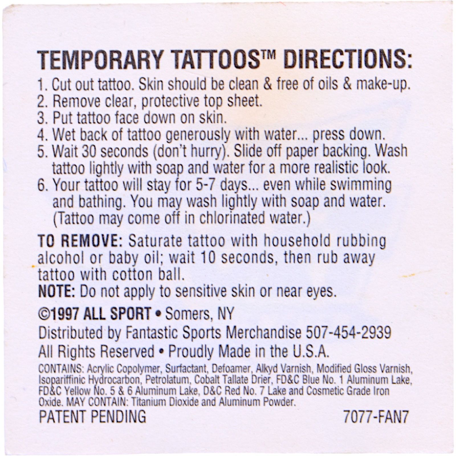 Vintage New England Revolution Temporary Tattoos [Lot of 18] Size ONE SIZE - 10 Thumbnail