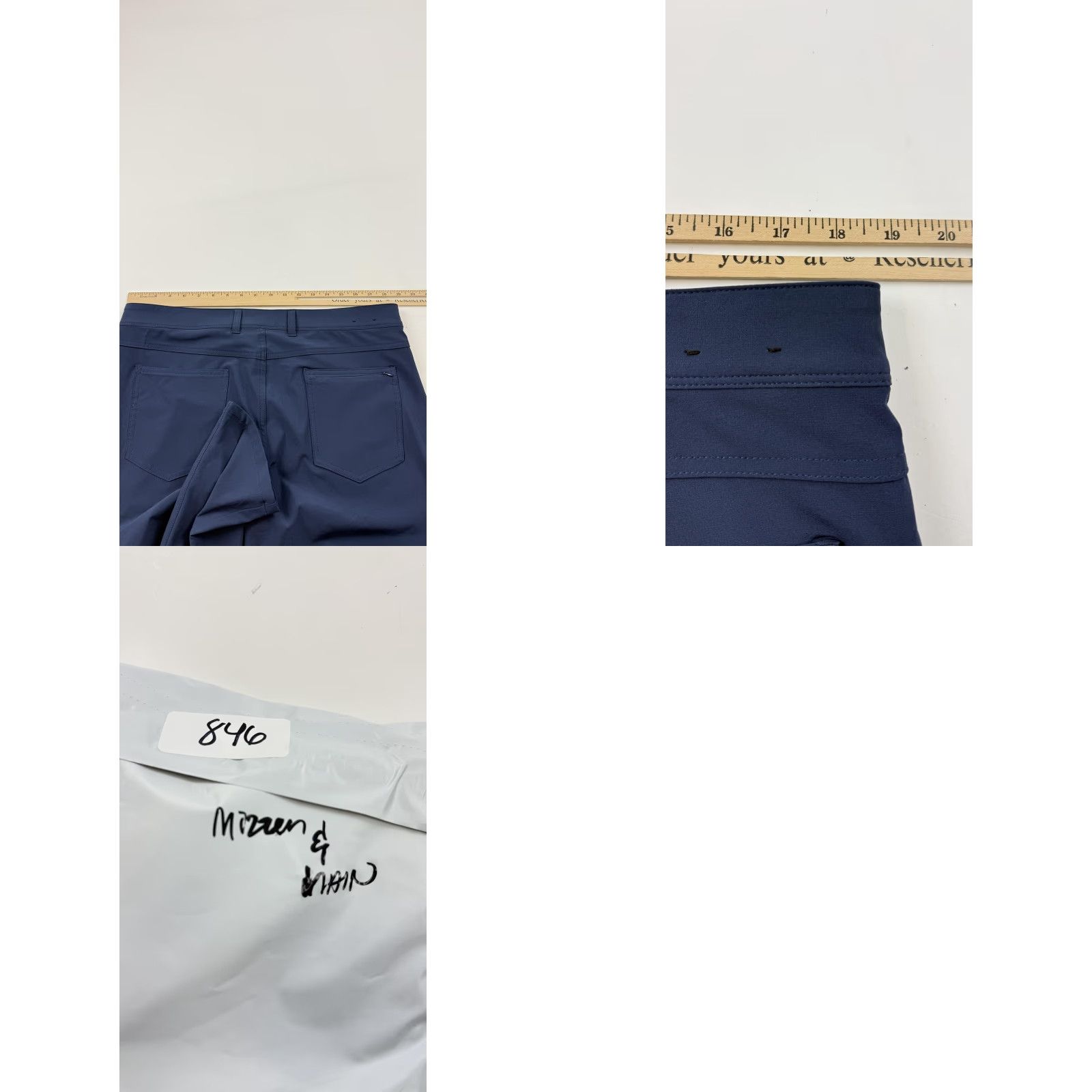 Mizzen+Main Mizzen+Main Pants Mens 36x32 Navy Helmsman Slim Performance Stretch Chino Size US 36 / EU 52 - 8 Thumbnail