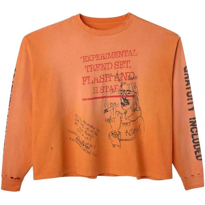 HMDD HMDD Gratuity Added Longsleeve T-Shirt Orange SIZE LARGE Size US L / EU 52-54 / 3 - 1 Thumbnail