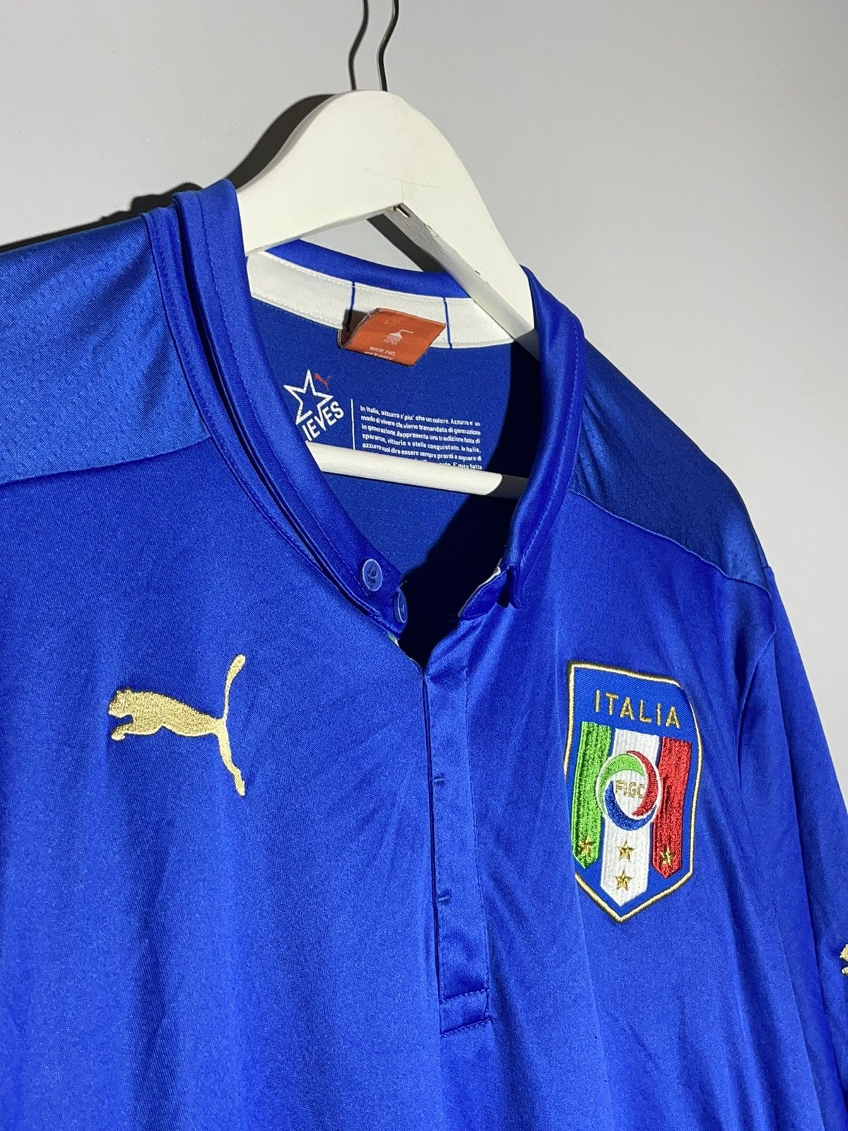 Puma National Team Italy Puma 2014 Home Football Shirt Size US XXL / EU 58 / 5 - 3 Thumbnail