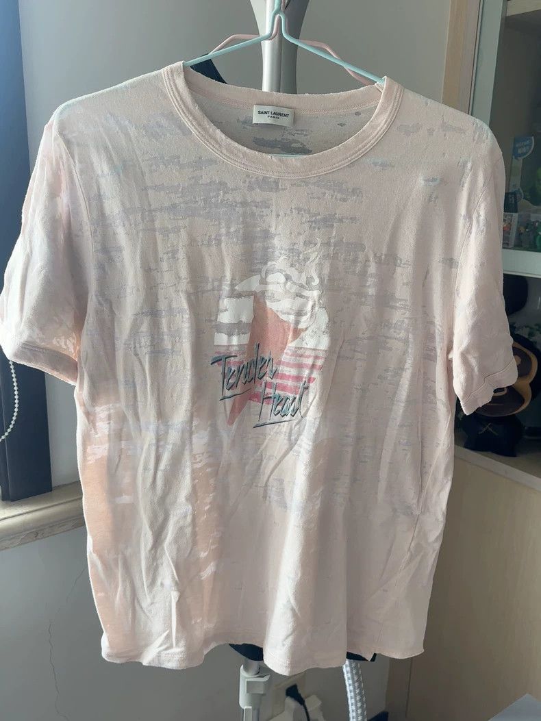 Saint Laurent Paris Saint laurent paris Pink short sleeve T-shirt 2506-Nextarro Size US S / EU 44-46 / 1 - 1 Thumbnail