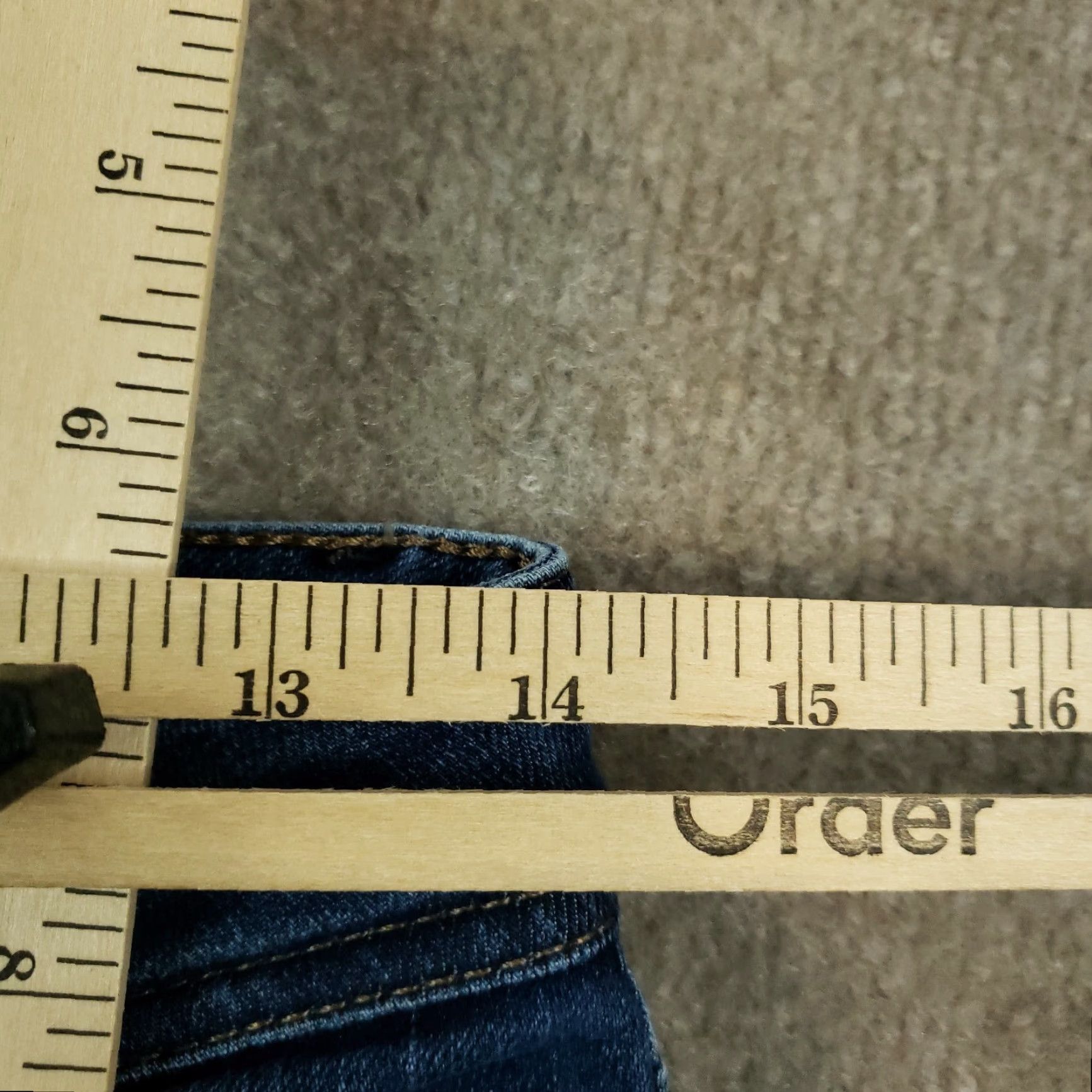 DL1961 Womens Curvy Jeans 27x29 Blue Straight Leg Casual Comfort Size 27" / US 4 / IT 40 - 5 Thumbnail