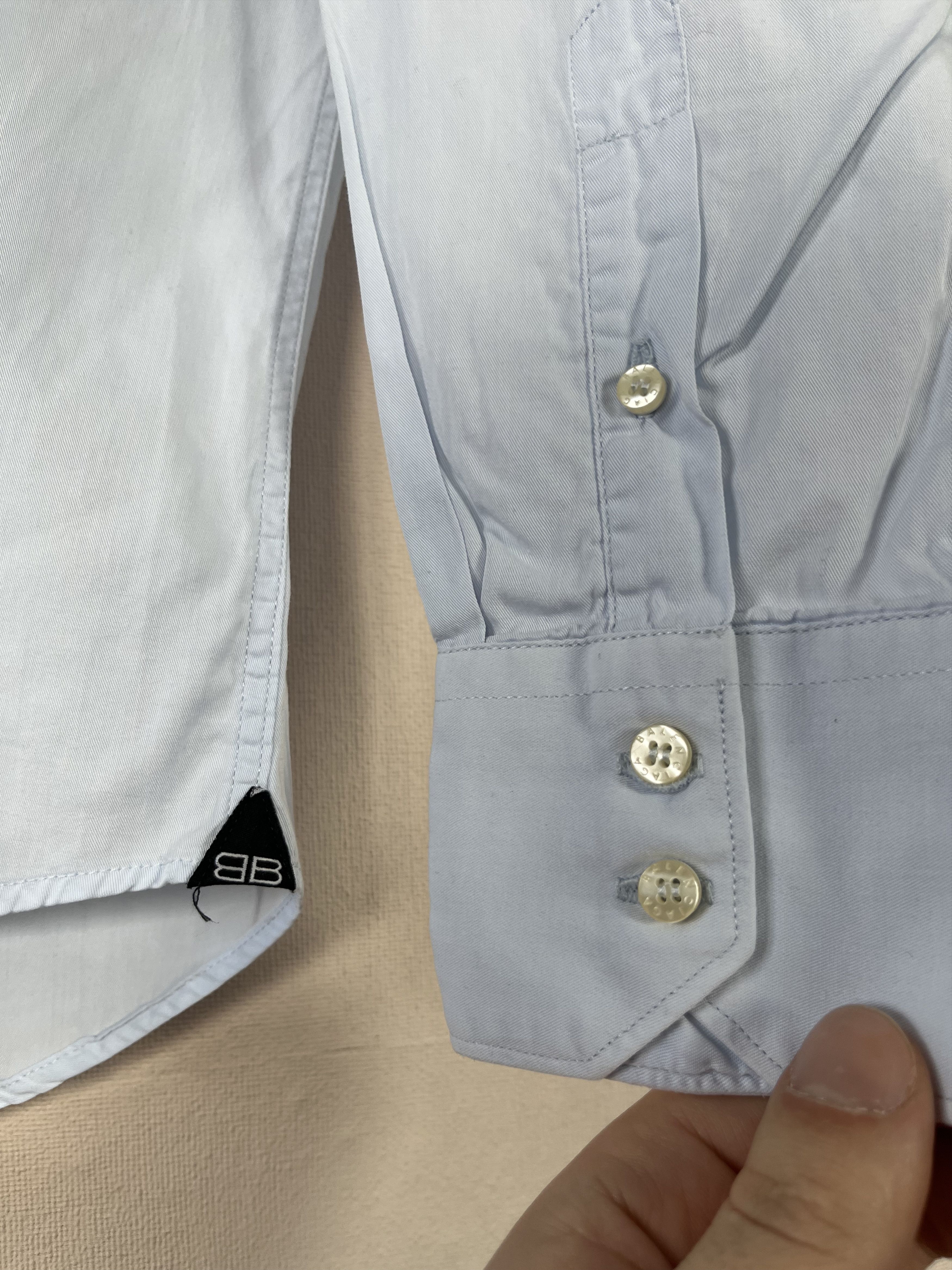 Balenciaga Balenciaga Cotton Shirt Button Up Longsleeve Size 15 / 38 Size US S / EU 44-46 / 1 - 3 Thumbnail
