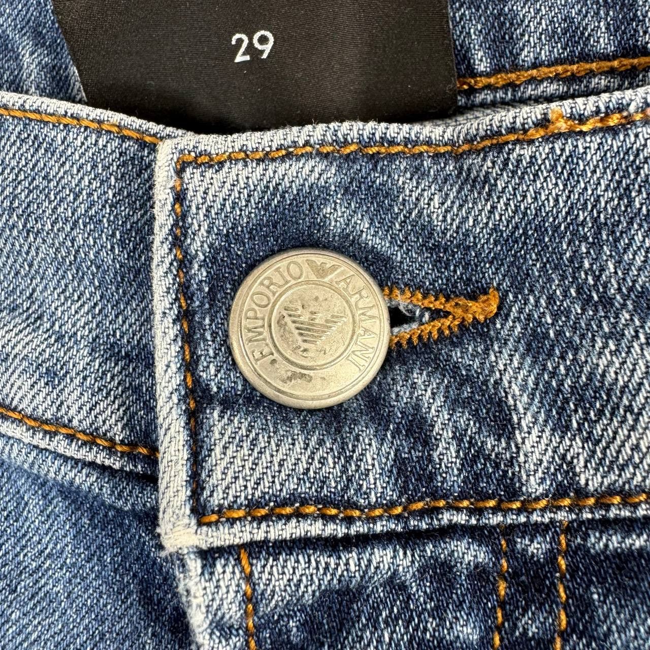 Emporio Armani Emporio Armani Men’s Slim Fit Blue Jeans Designer Denim 29 Size US 29 - 8 Thumbnail