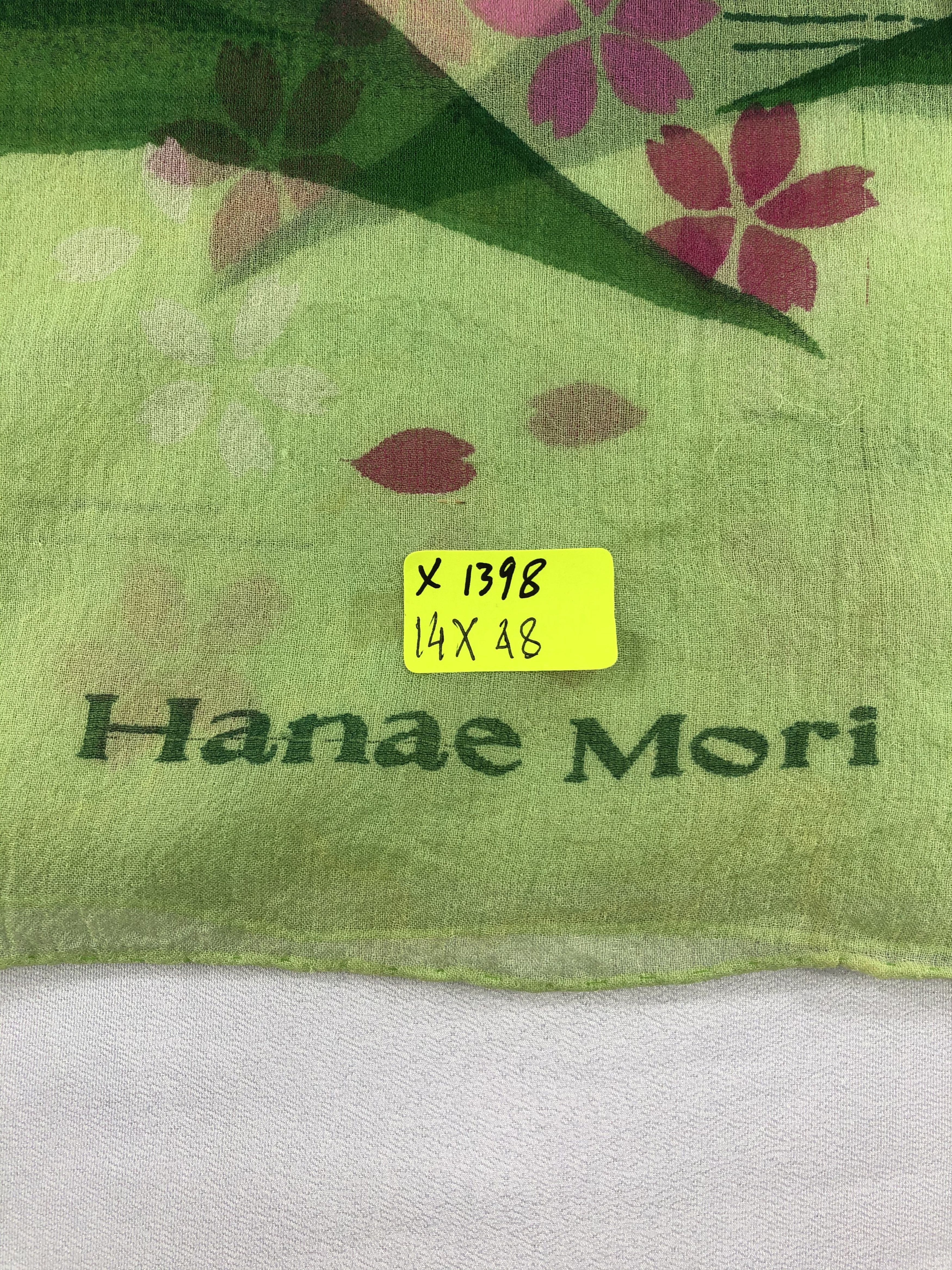 Hanae Mori Vintage Hanae Mori Silk Scarf Size ONE SIZE - 4 Thumbnail