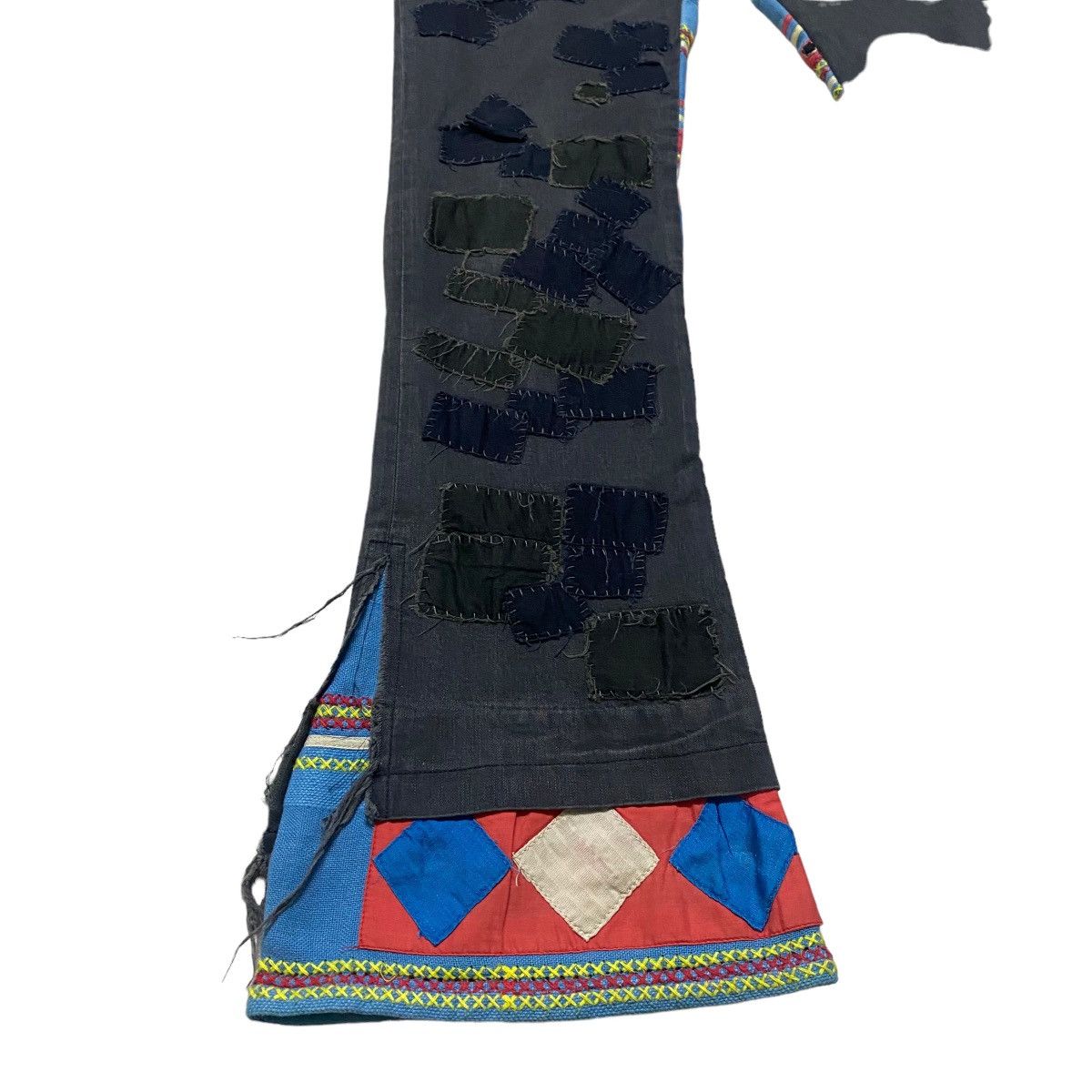 Undercover SS03 Undercover Scab Ethnic Patchwork Flare Pants Size US 29 - 8 Thumbnail