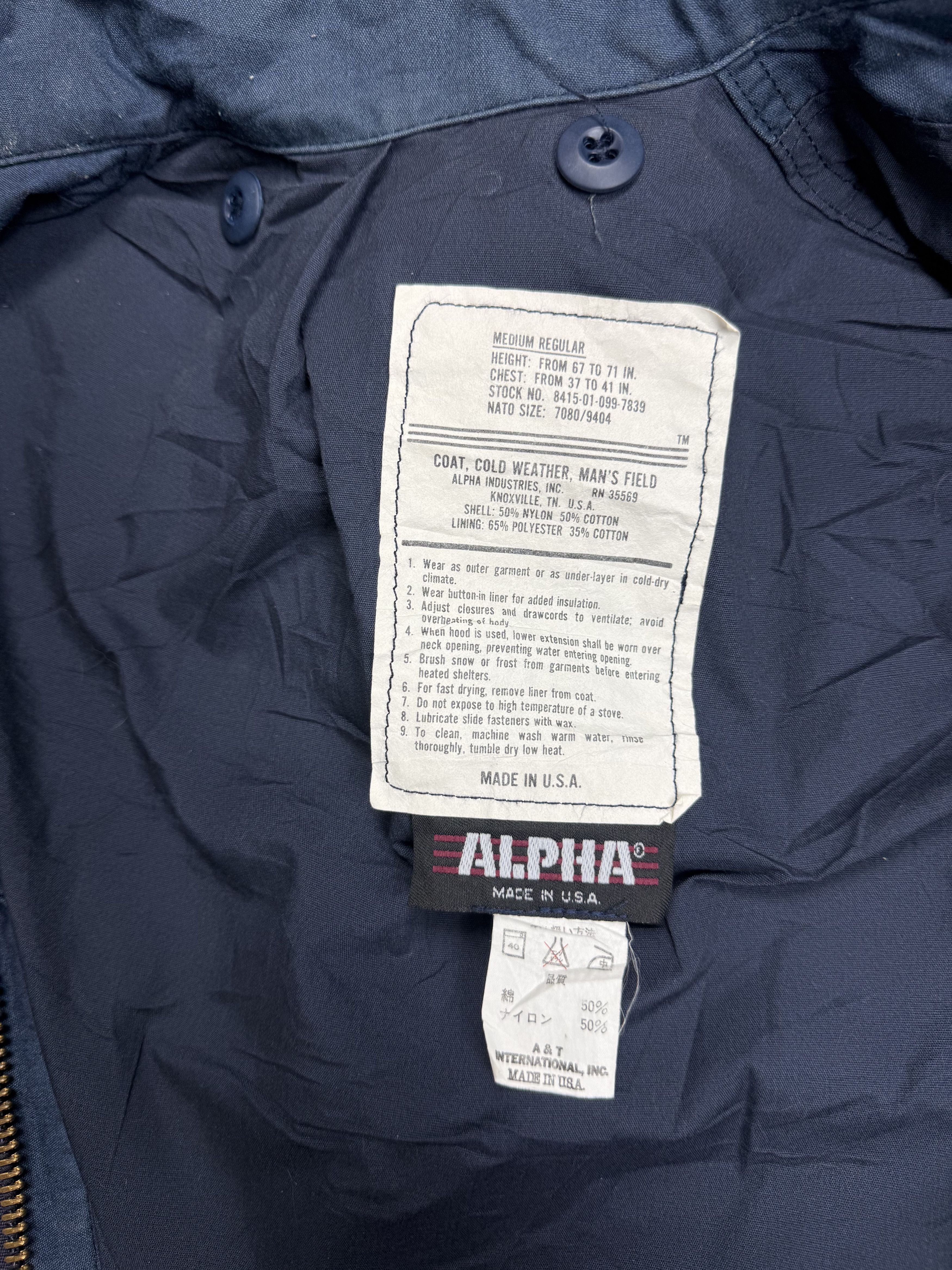 Alpha Industries Vintage Alpha Industries M65 Field Jacket Size US M / EU 48-50 / 2 - 5 Thumbnail