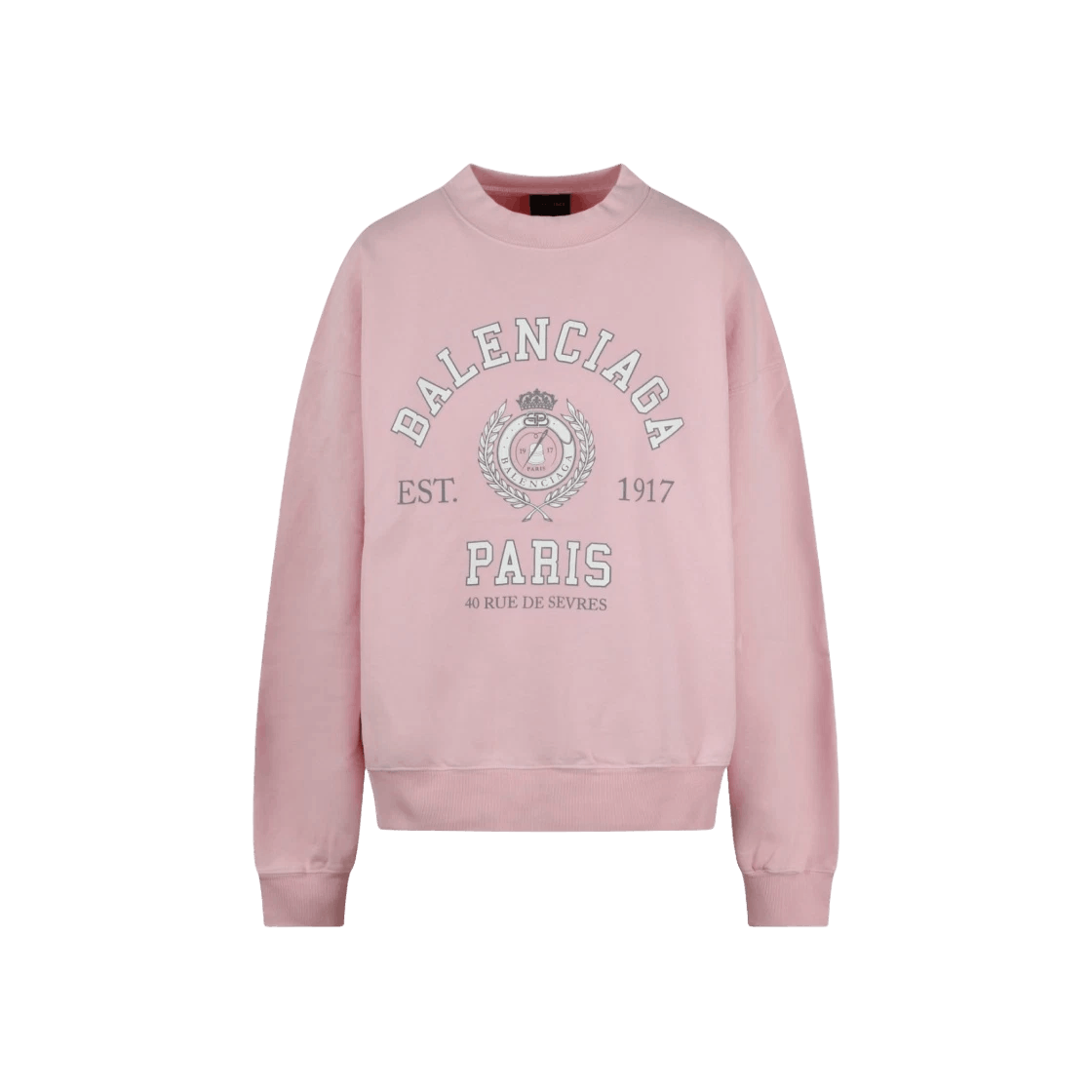 Balenciaga o1in1g0225 College 1917 Sweatshirt Regular Fit in Pink Size L / US 10 / IT 46 - 1 Thumbnail
