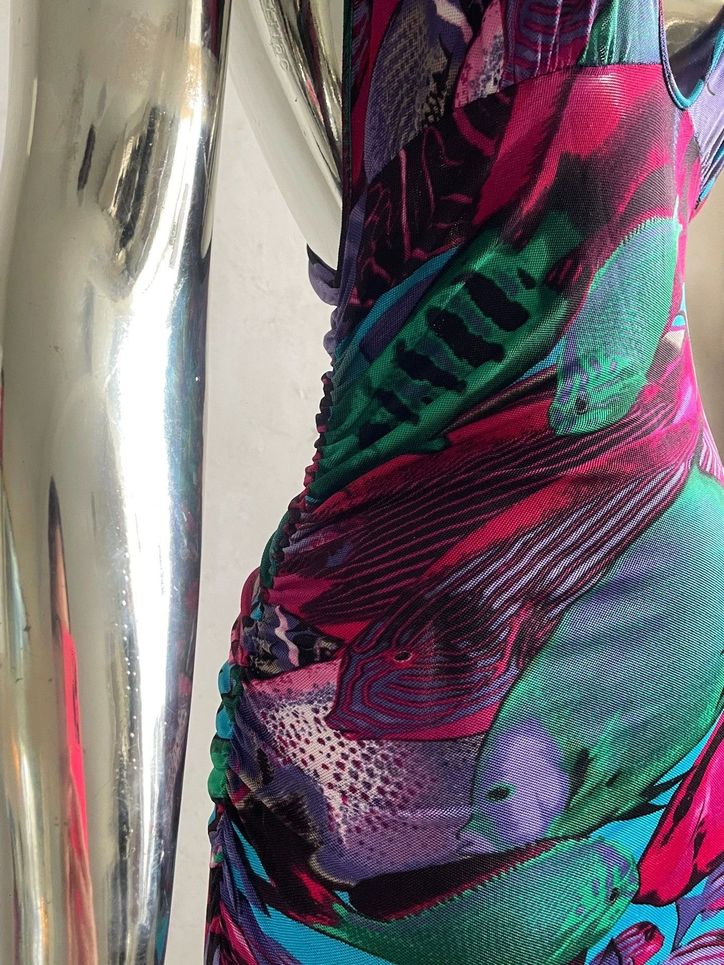 Versus VERSUS Vintage Tropical Fish Strapless Dress Size M / US 6-8 / IT 42-44 - 5 Thumbnail