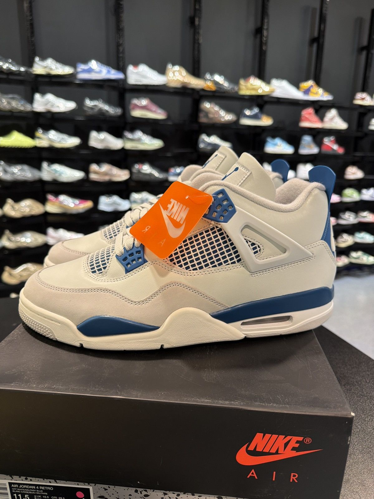 Jordan Brand Jordan 4 Military Blue Size-11.5 Brand New Quick Shipping Size US 11.5 / EU 44-45 - 5 Thumbnail