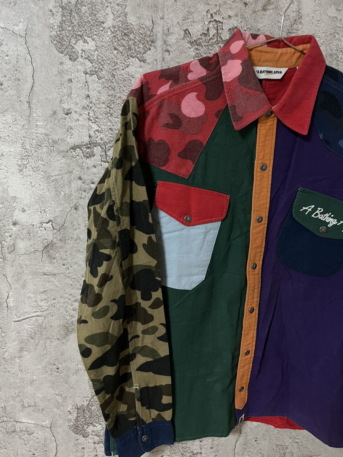 Bape Bape Archive Crazy Camo Patch Shirt L Size US L / EU 52-54 / 3 - 5 Thumbnail