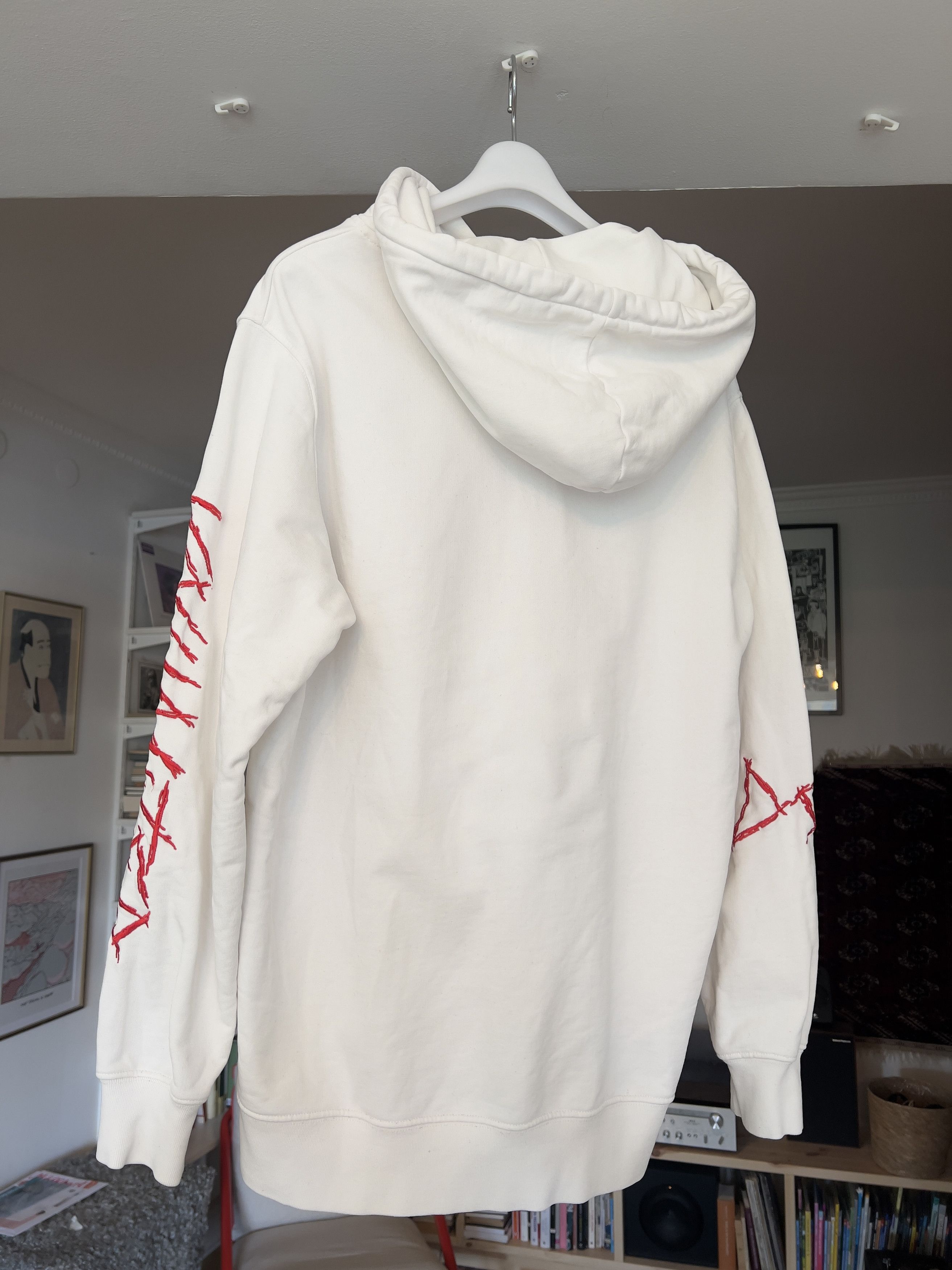 032c 032c White Embroided Hoodie Size US M / EU 48-50 / 2 - 3 Thumbnail
