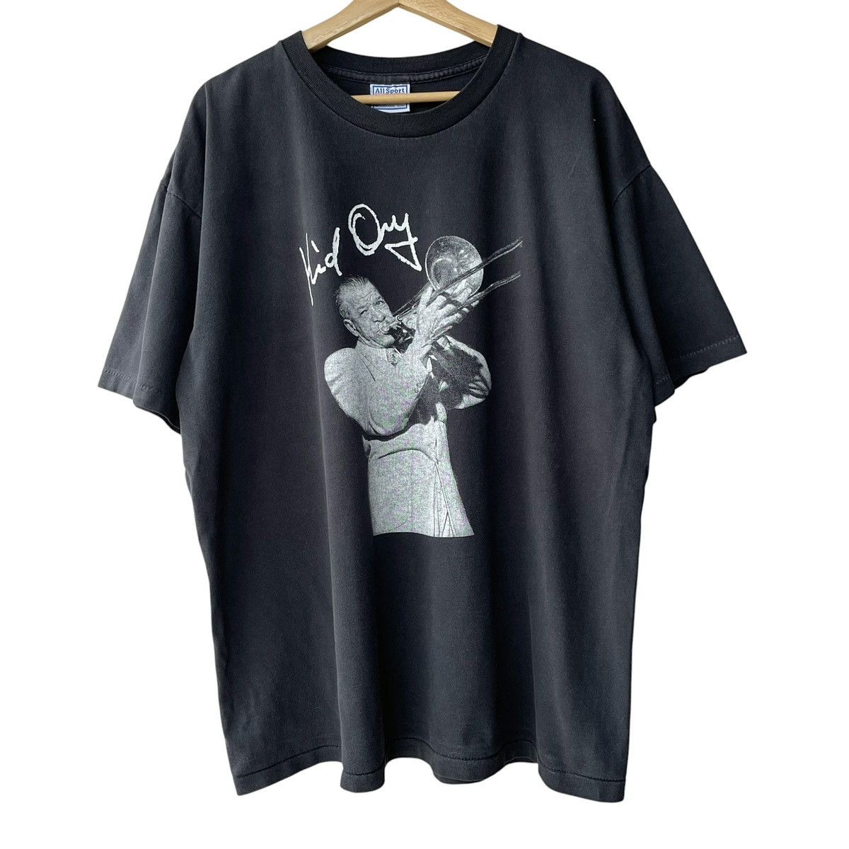 Vintage RARE! Edward Kid Ory Vintage 1990s Jazz Blues Photo Tee Size US XL / EU 56 / 4 - 1 Thumbnail