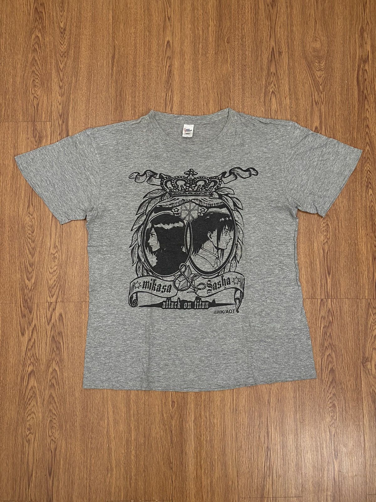 Anime × Vintage Attack on titan "mikasa & sasha" t-shirt Size US L / EU 52-54 / 3 - 1 Thumbnail