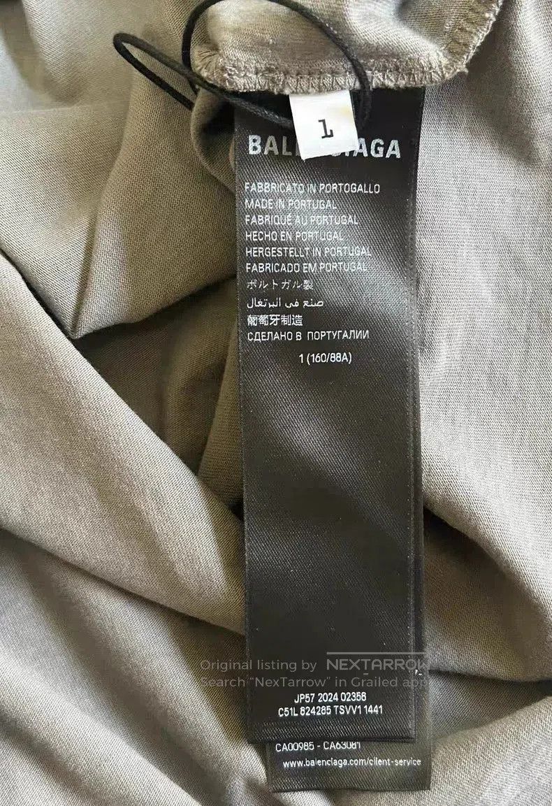 Balenciaga Balenciaga 25 Human Being Gray Tee. Size US XS / EU 42 / 0 - 4 Thumbnail