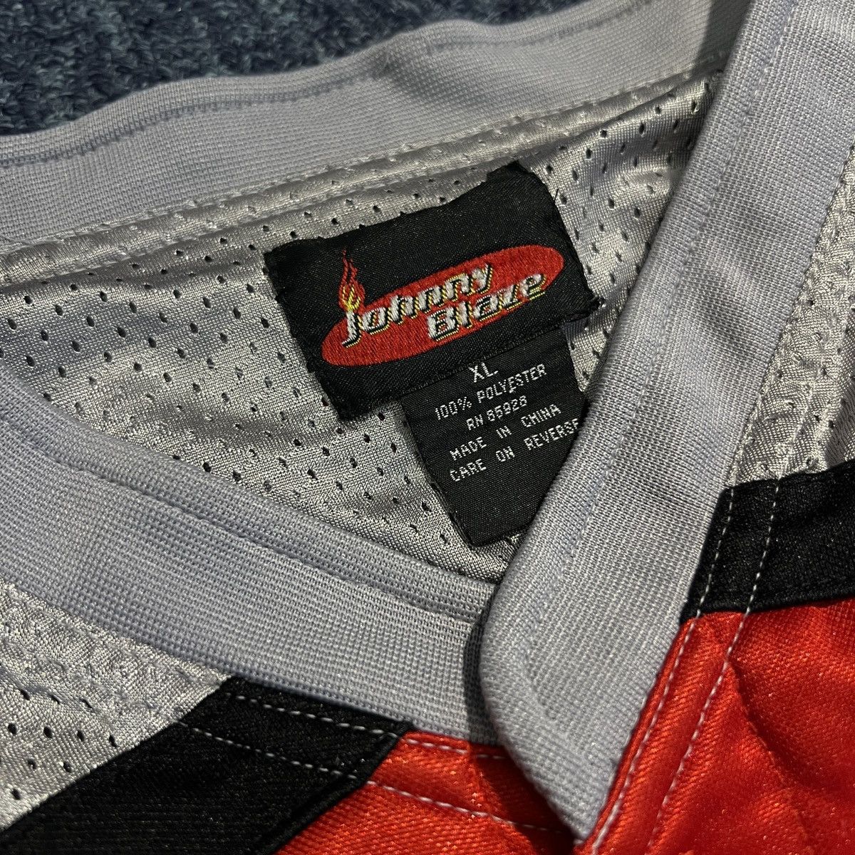 Other Vintage 90s Johnny Blaze Flame Jersey Size US XL / EU 56 / 4 - 8 Thumbnail