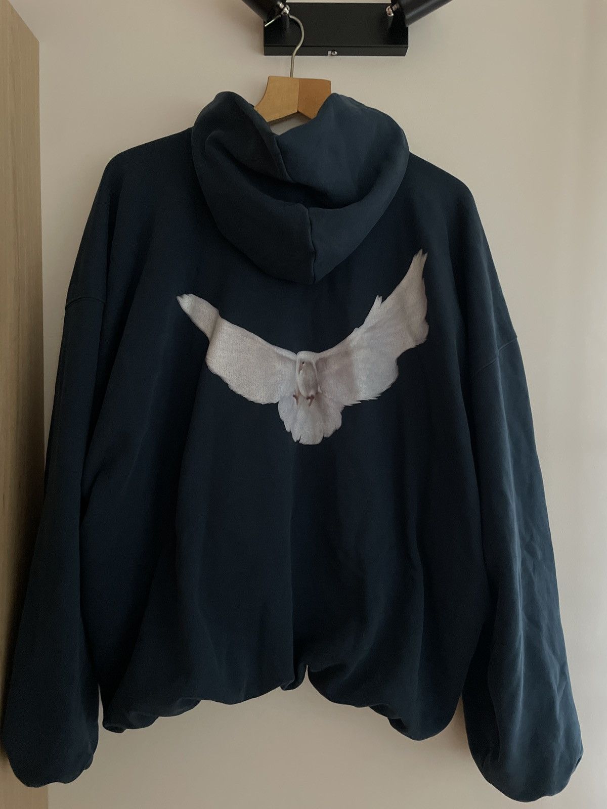 image of Yeezy Gap Engineered By Balenciaga Dove Hoodie, XL in Navy, Men's