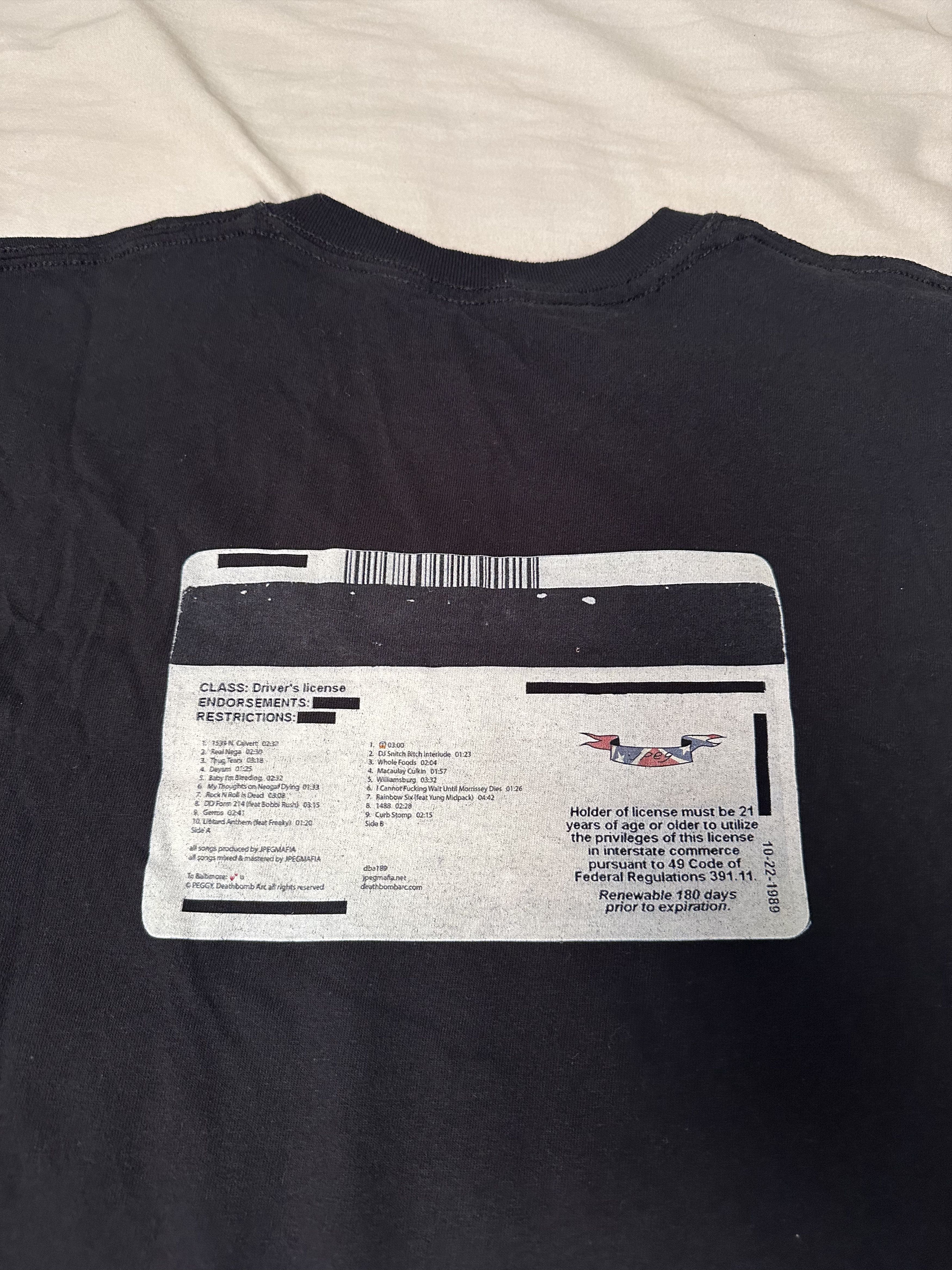 Other JPEGMAFIA Veteran ID T-Shirt RARE size Large Size US L / EU 52-54 / 3 - 6 Thumbnail
