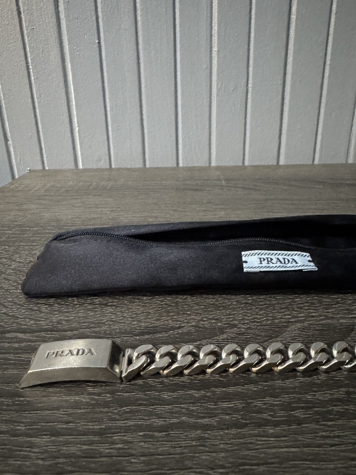 Prada Prada Logo Curb Chain Bracelet Ag925 Sterling Silver Size S Size ONE SIZE - 8 Thumbnail