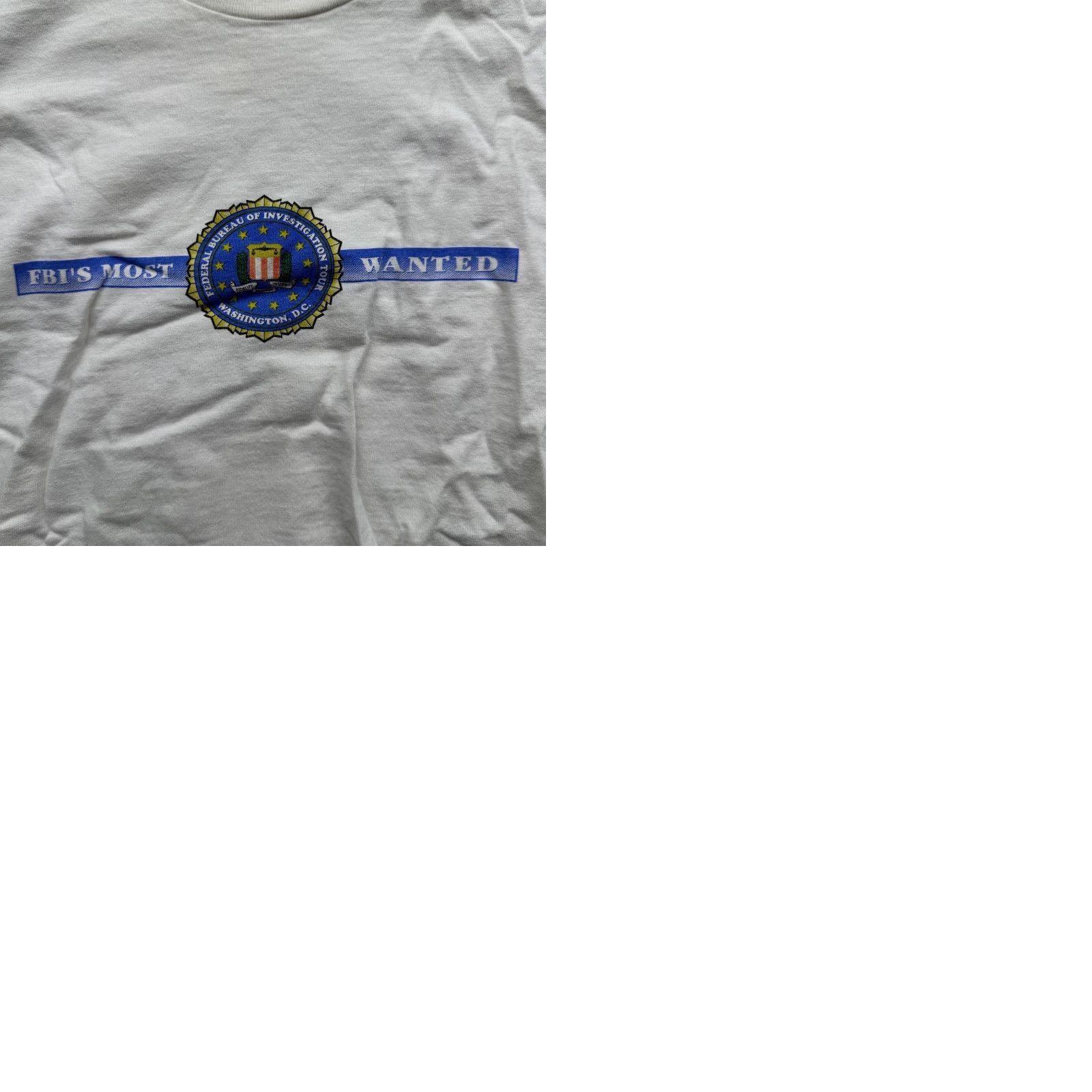 Vintage VINTAGE 90s FBI Most Wanted Scarface AI Capone Mugshot T-Shirt Men XXL Short Sleeve White Graphic Tee RARE Size US XXL / EU 58 / 5 - 9 Thumbnail