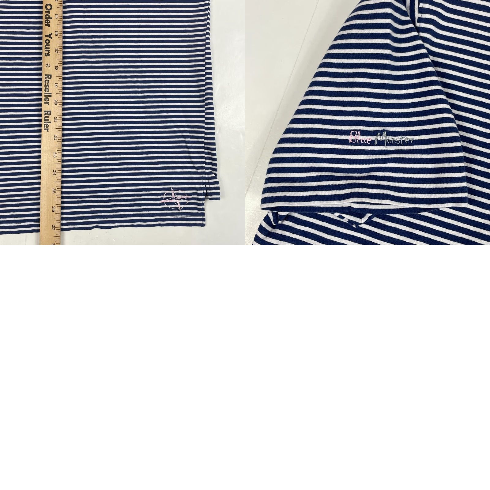 Vintage B Draddy Polo Shirt Men Small Blue Golf Short Sleeve Split Pima Cotton Spandex Striped Logo Chest Pocket Regular Size US S / EU 44-46 / 1 - 9 Thumbnail