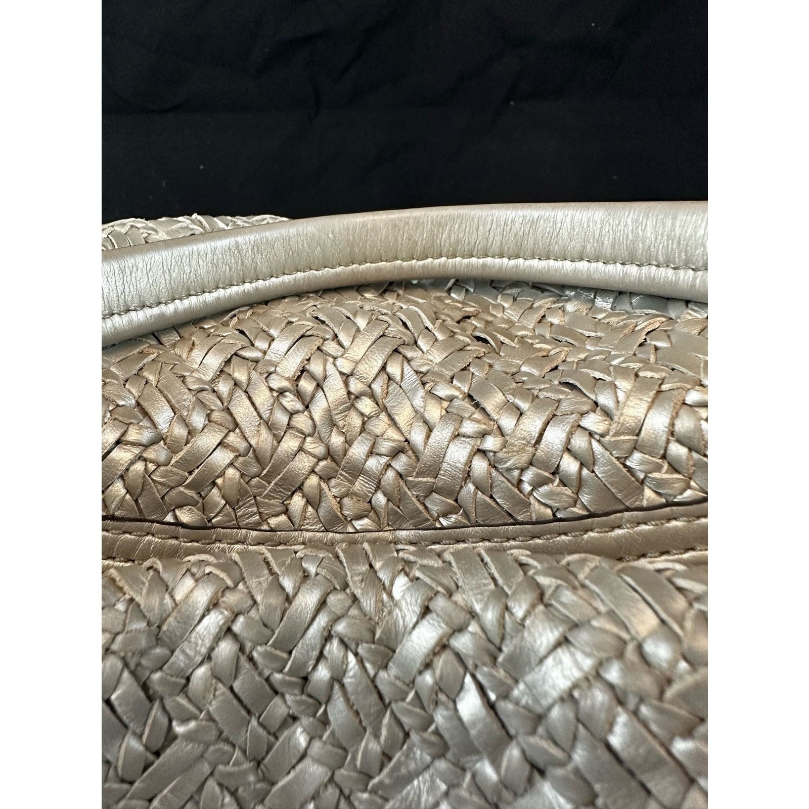 Coach Coach Kristin Pinnacle Woven Laila Satchel Parchment 19747 Size ONE SIZE - 5 Thumbnail