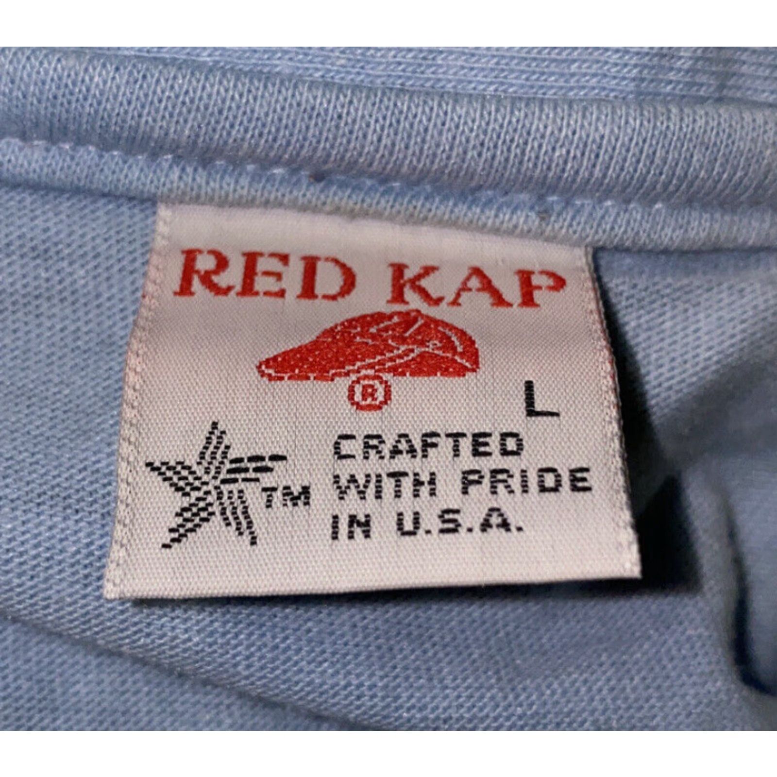 Red Kap VINTAGE Red Kap Polo Shirt Golf USA Made Short Sleeve Men L Blue Size US L / EU 52-54 / 3 - 5 Thumbnail