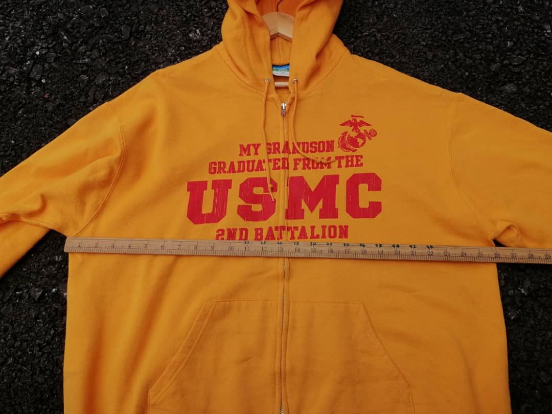 Champion Champion USMC 2nd Recruit Training Battalion Zipper Hoodie Size US XL / EU 56 / 4 - 2 Thumbnail