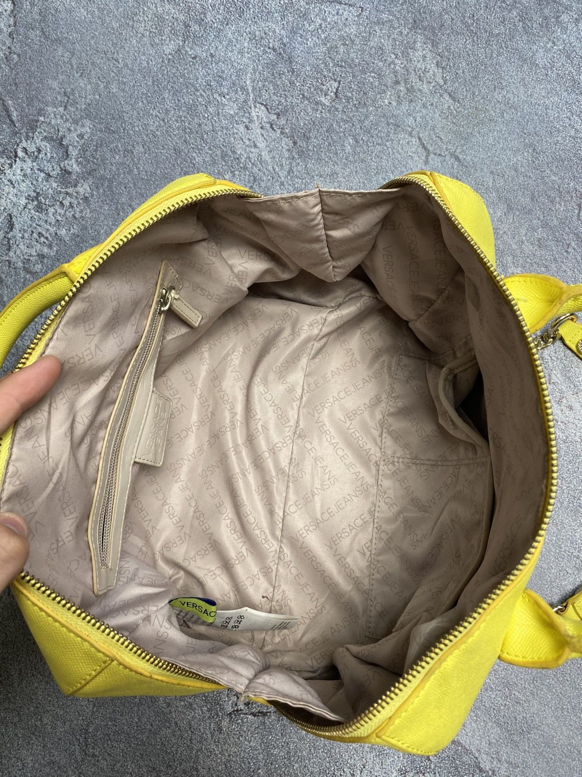 Versace Versace jeans bowling bag yellow Size ONE SIZE - 10 Thumbnail