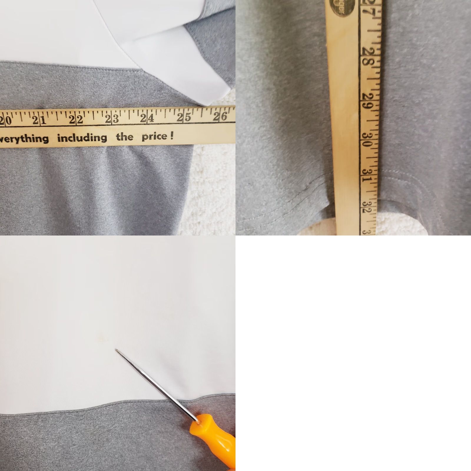 Adidas Adidas Shirt Men's XL White Gray Colorblock Polo Lightweight Golf Casual Shirt Size US XL / EU 56 / 4 - 9 Thumbnail