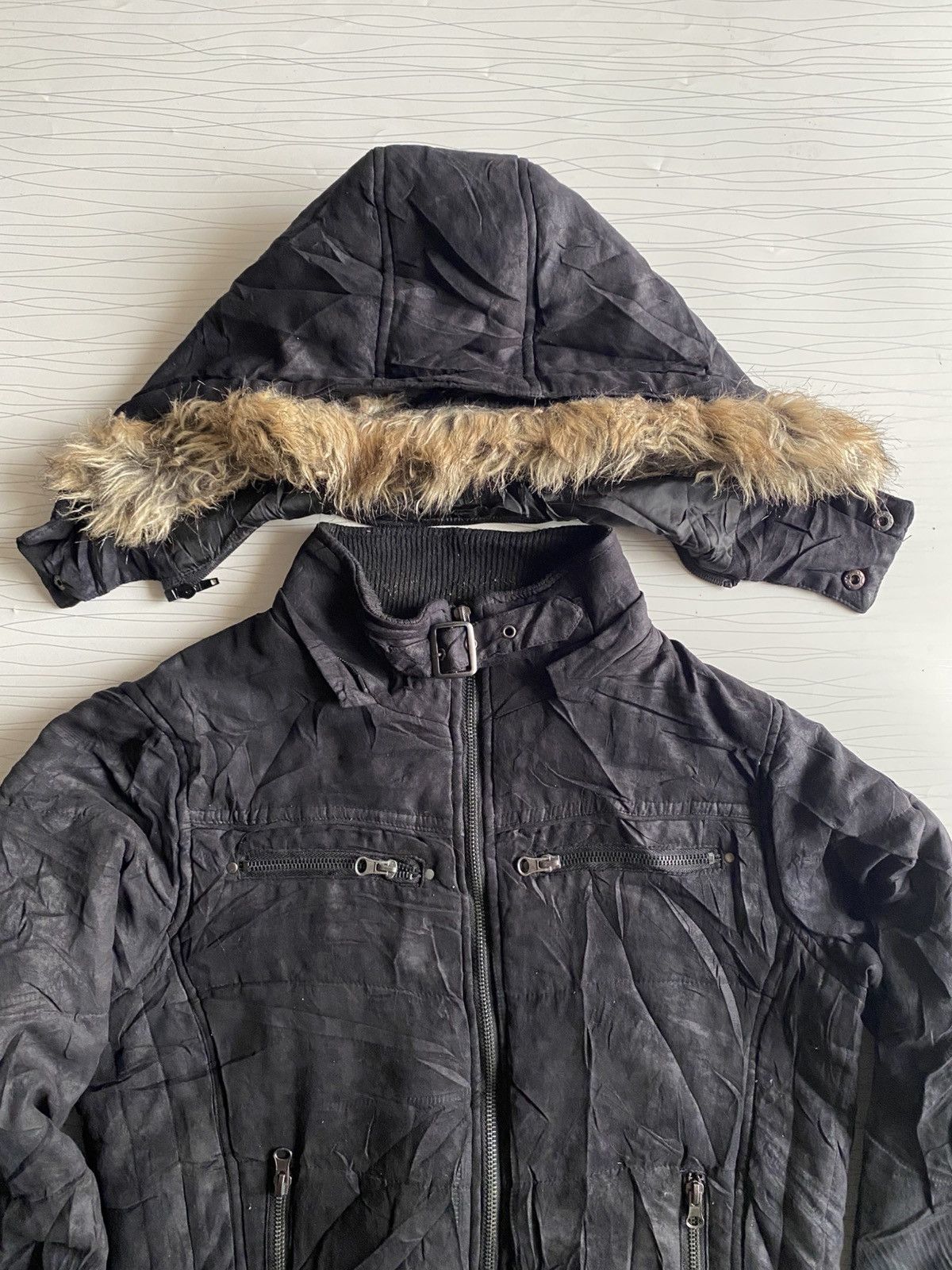 If Six Was Nine × Japanese Brand × Le Grande Bleu (L.G.B.) Japanese Paperbag Faux Fur Jacket Ifsixwasnine Lgb style Size US M / EU 48-50 / 2 - 13 Thumbnail